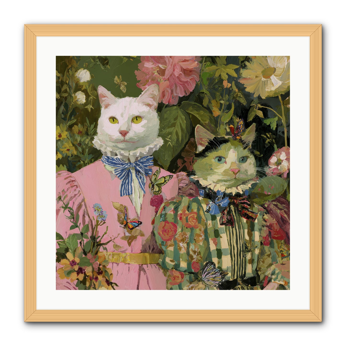 Bloom Fade -- Framed Print - Natural 24x24