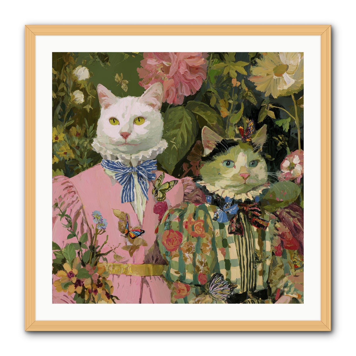 Bloom Fade -- Framed Print - Natural 30x30