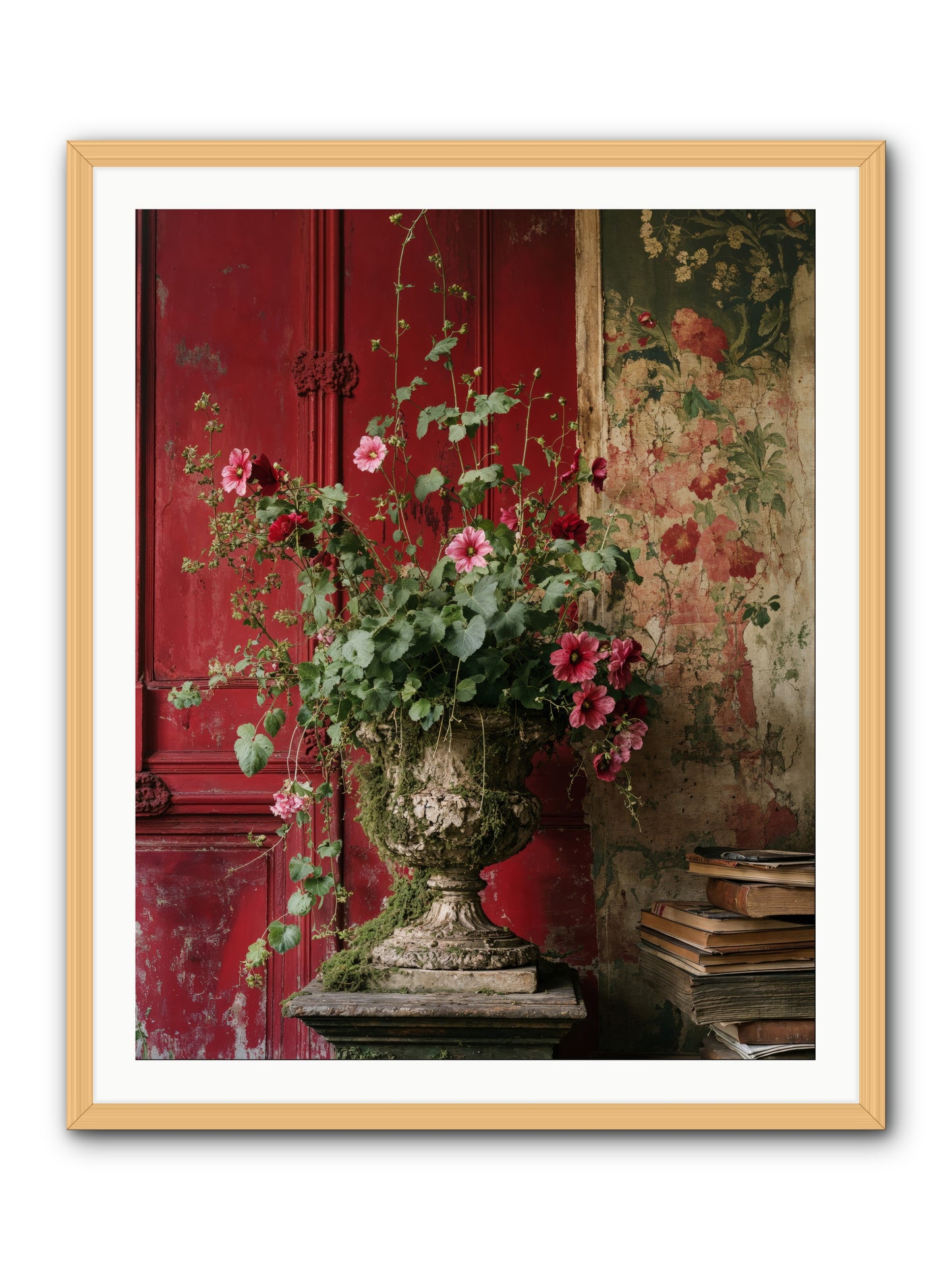 Bloom Society -- Framed Print - Natural 32x40