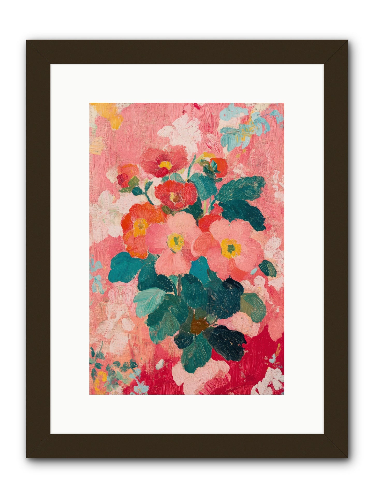 Blooms At Dawn -- Framed Print - Black 10x15