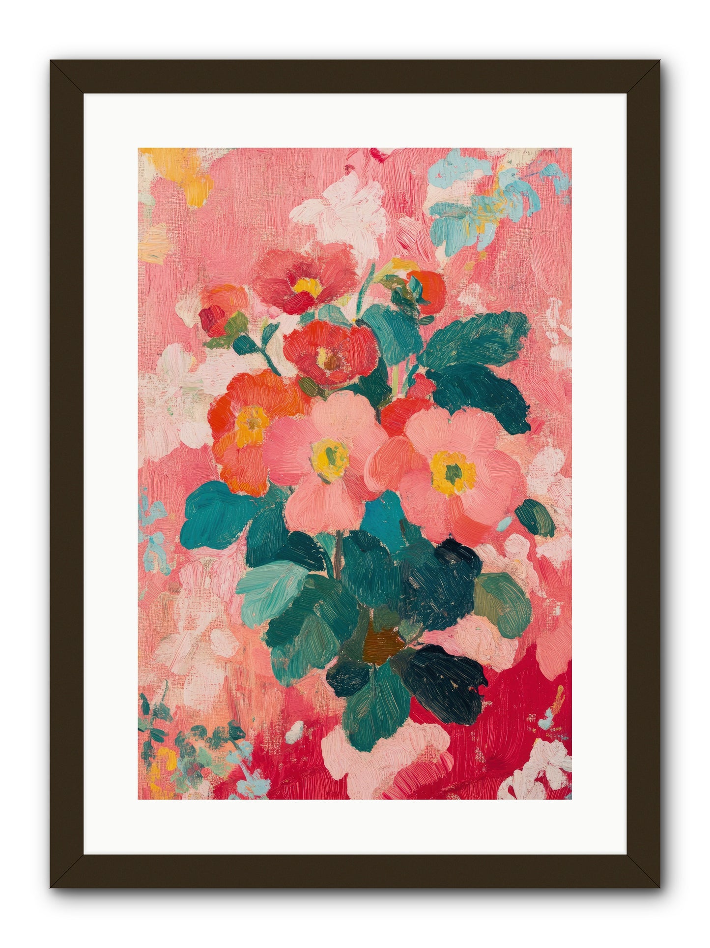 Blooms At Dawn -- Framed Print - Black 16x24