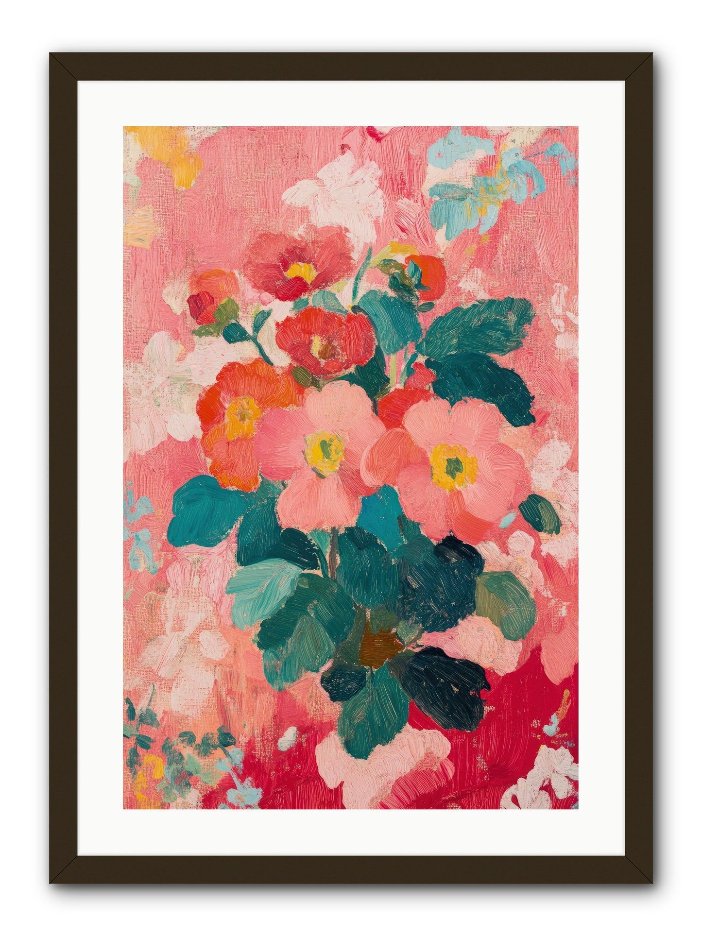 Blooms At Dawn -- Framed Print - Black 20x30