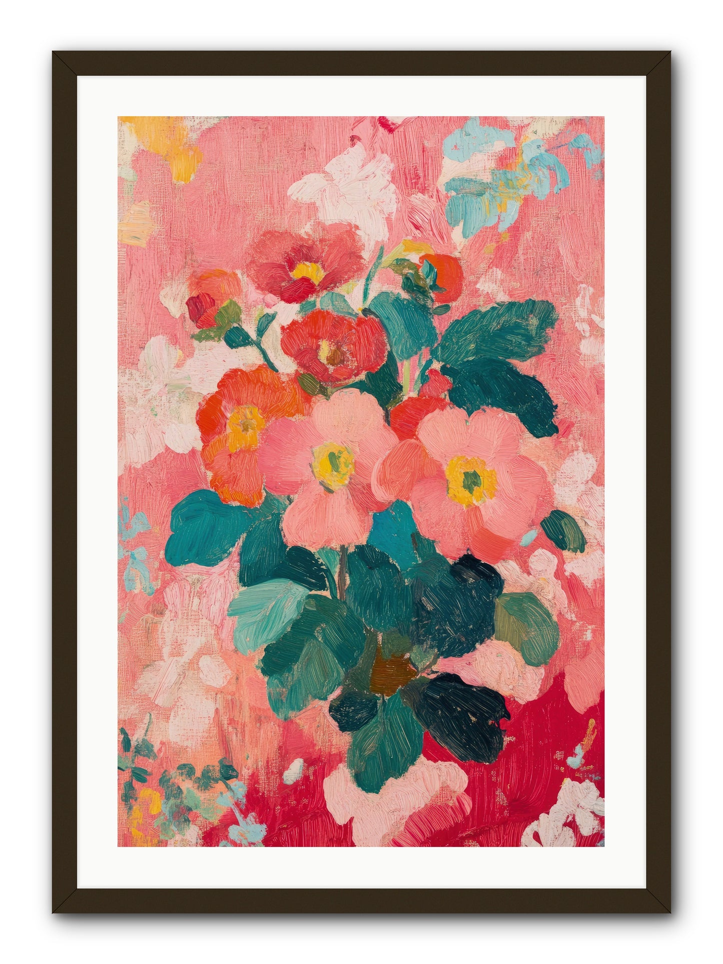 Blooms At Dawn -- Framed Print - Black 24x36