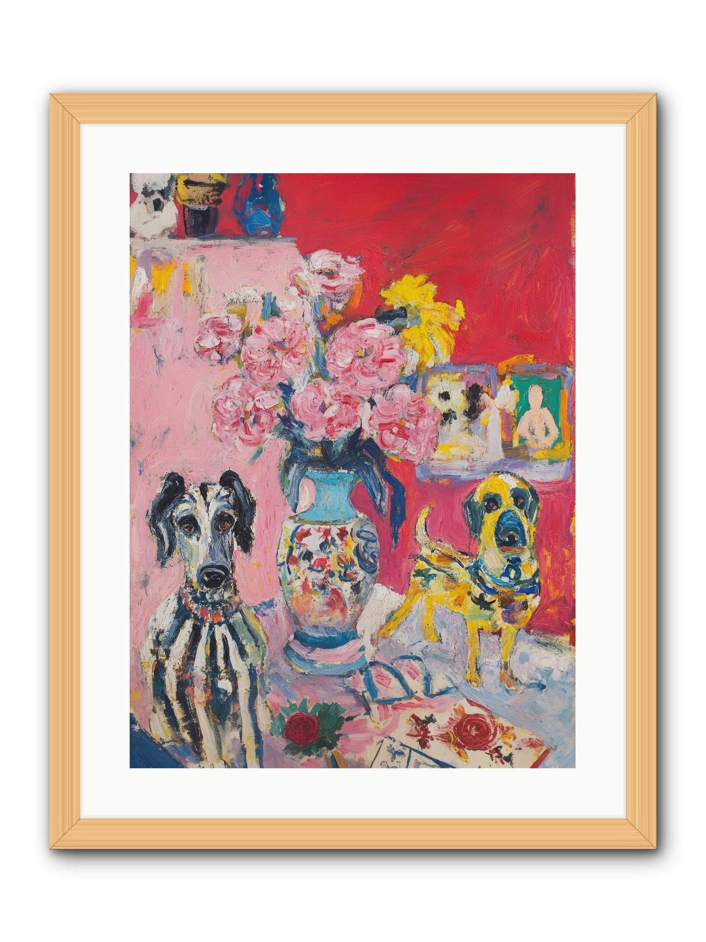 Bloomsbury Tales -- Framed Print - Natural 18x24