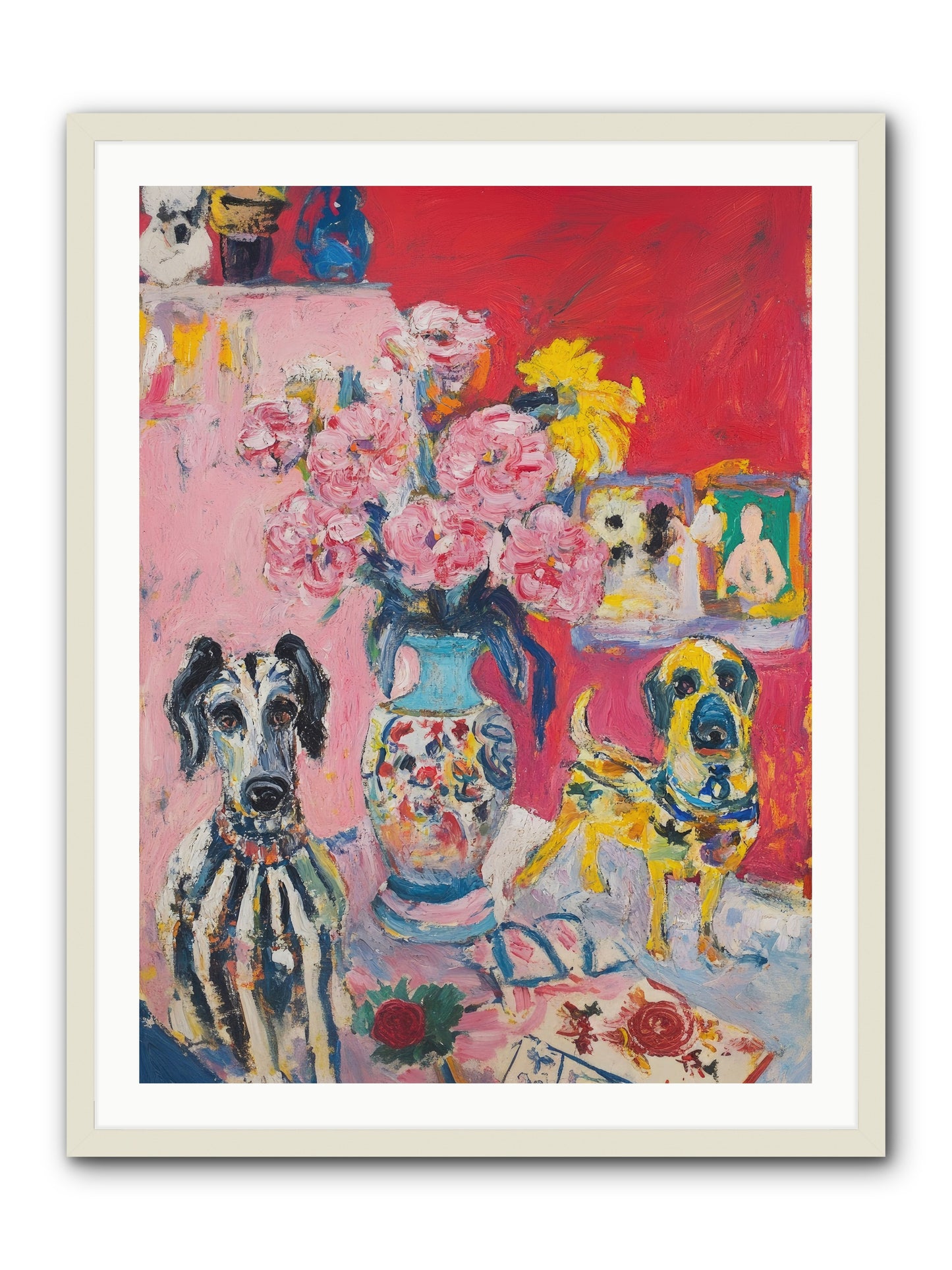 Bloomsbury Tales -- Framed Print - White 30x40