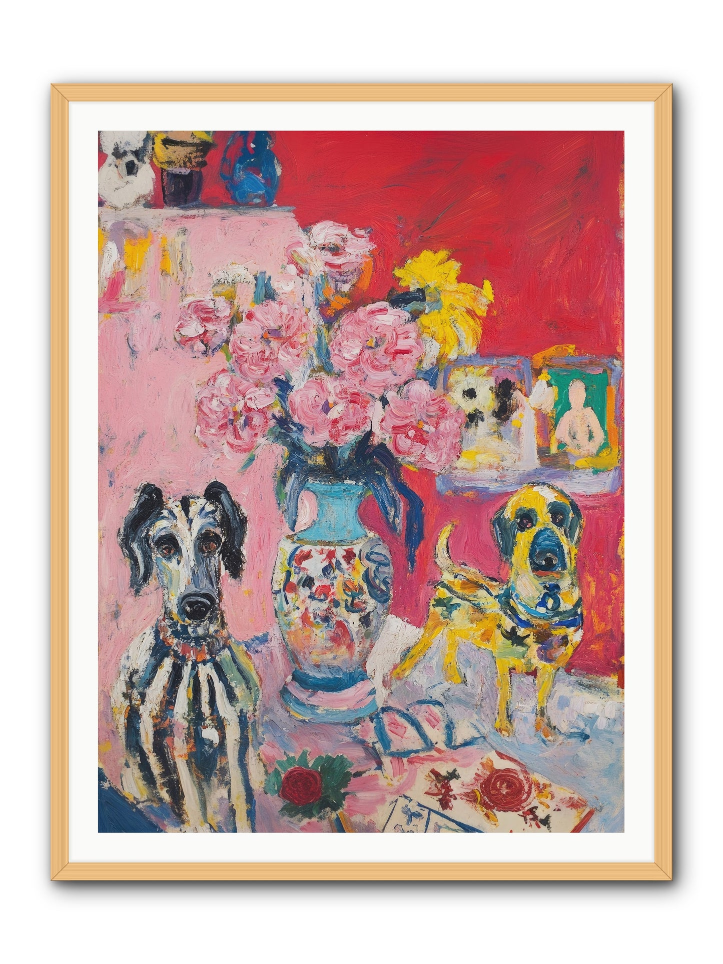 Bloomsbury Tales -- Framed Print - Natural 36x48