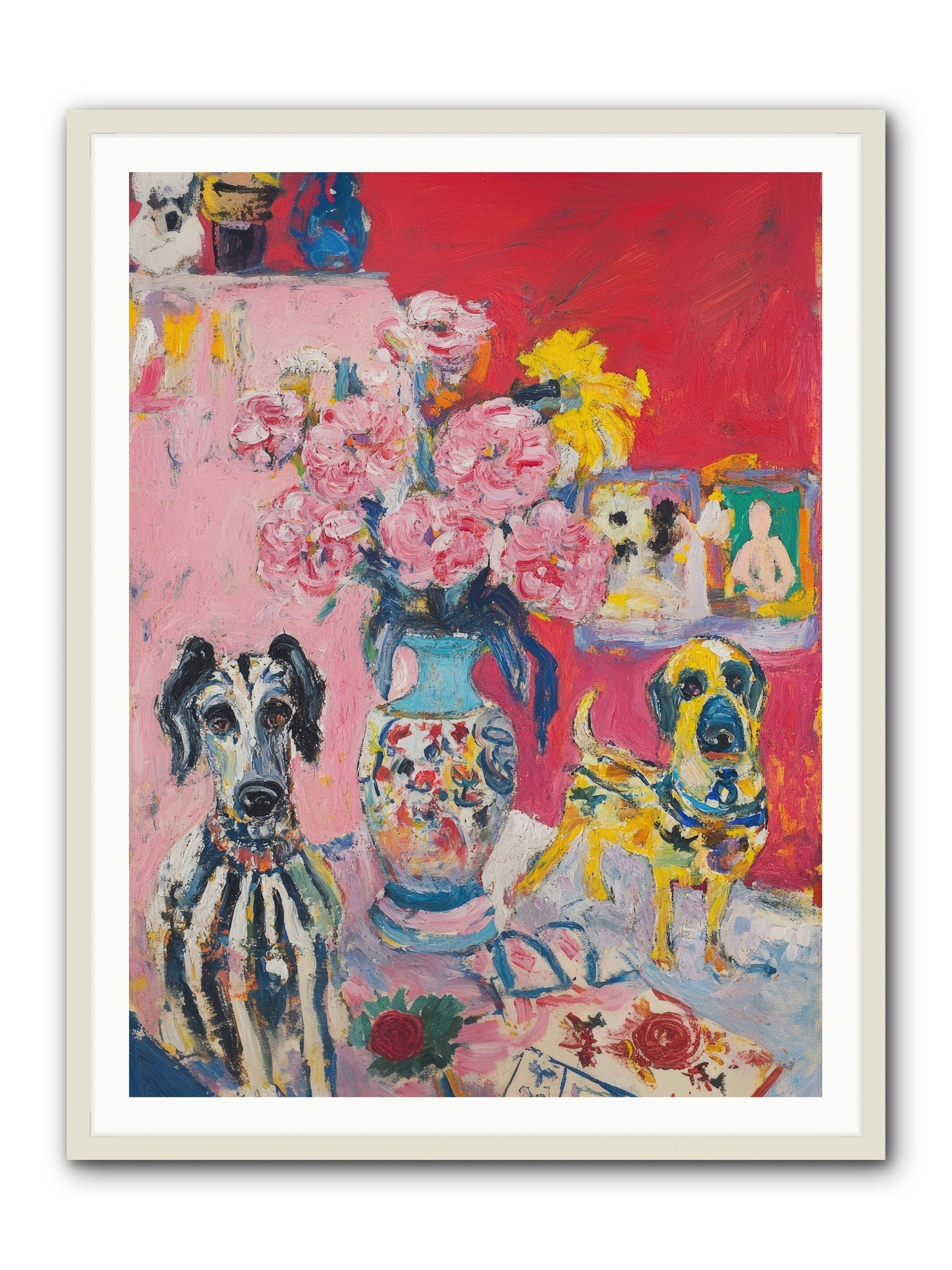 Bloomsbury Tales -- Framed Print - White 36x48