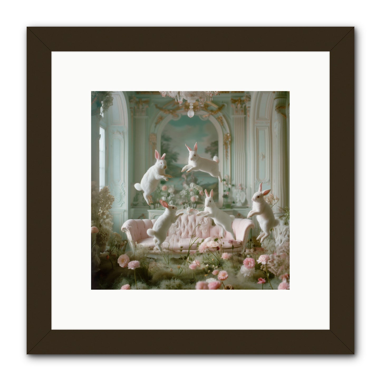 Blossom Reverie -- Framed Print - Black 10x10