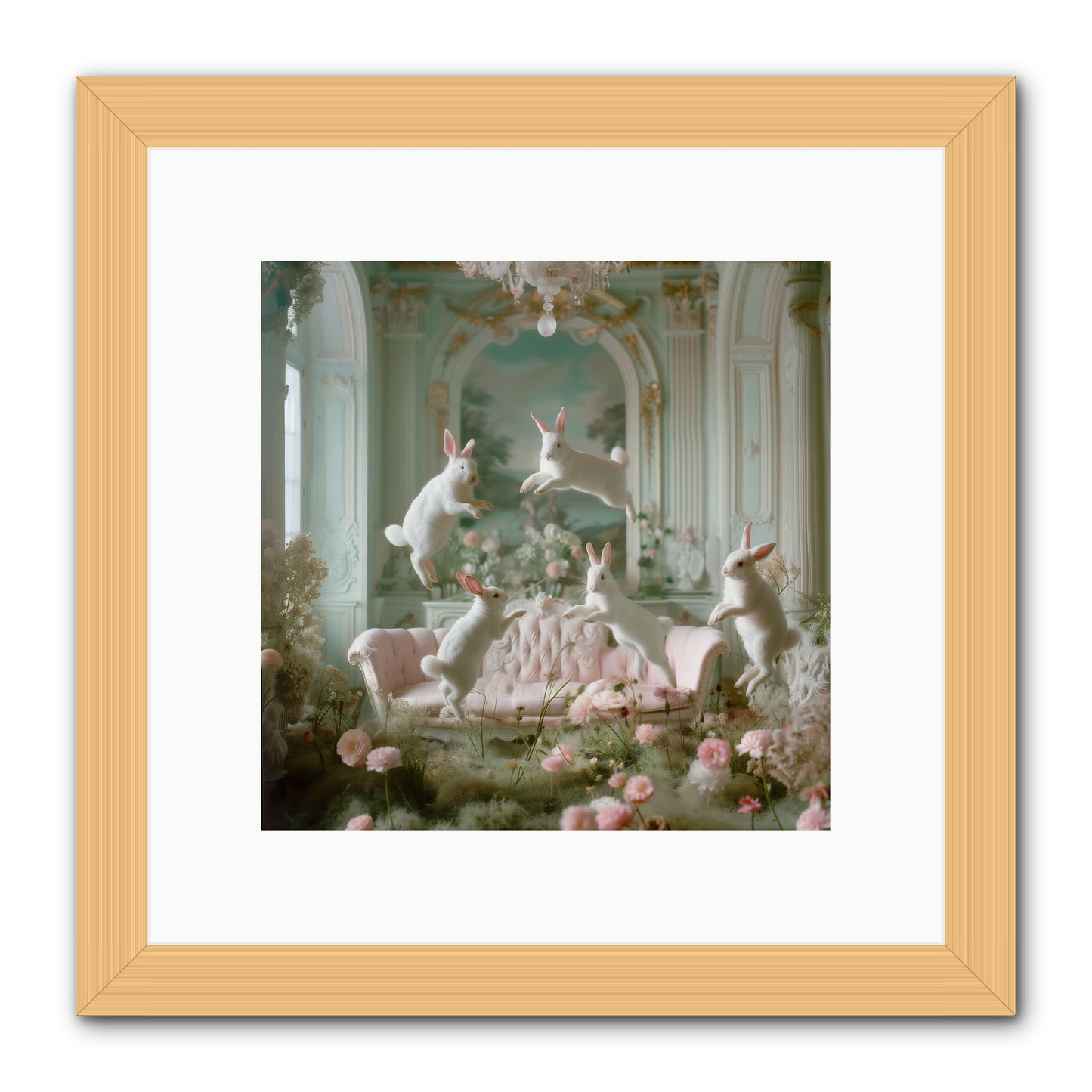 Blossom Reverie -- Framed Print - Natural 10x10
