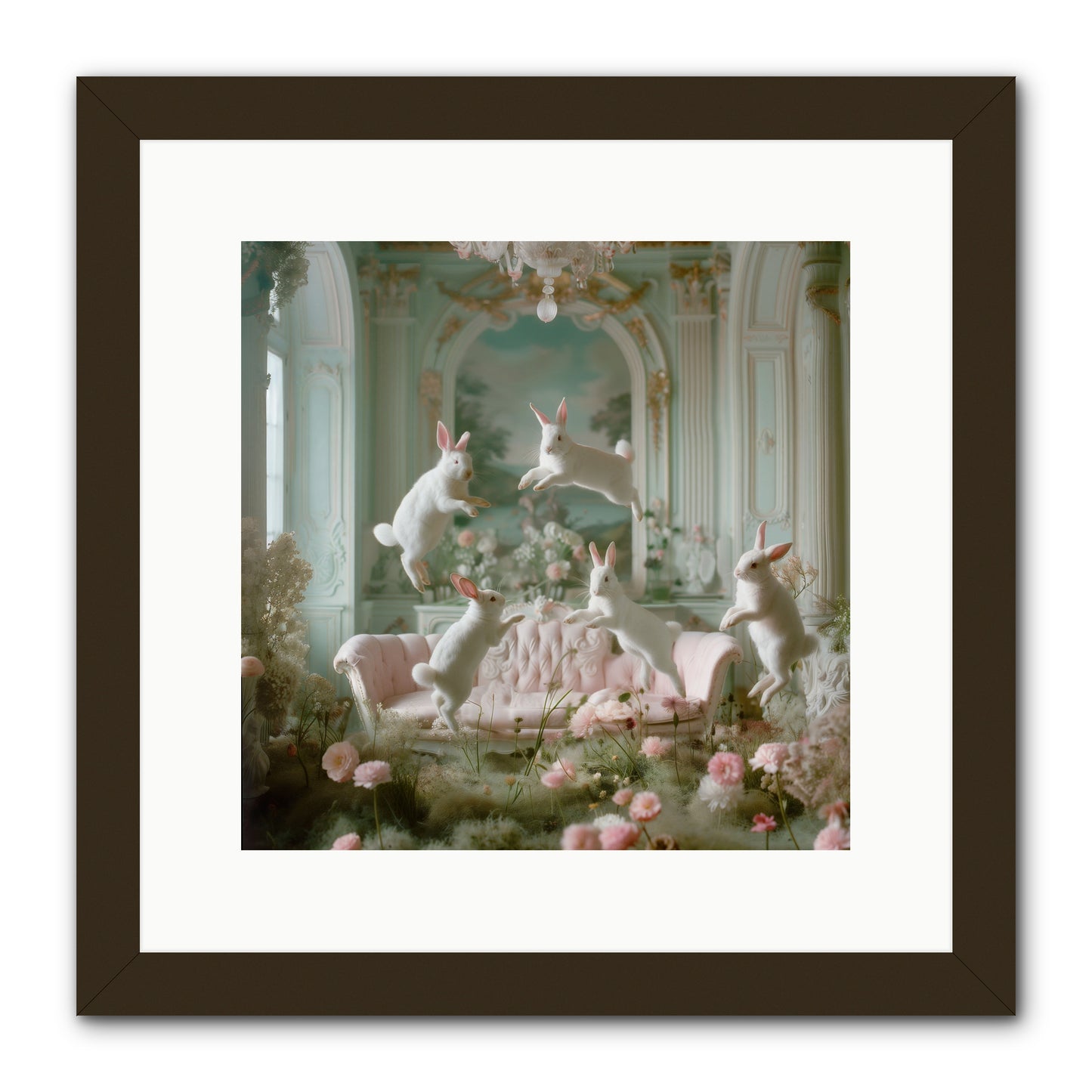 Blossom Reverie -- Framed Print - Black 12x12