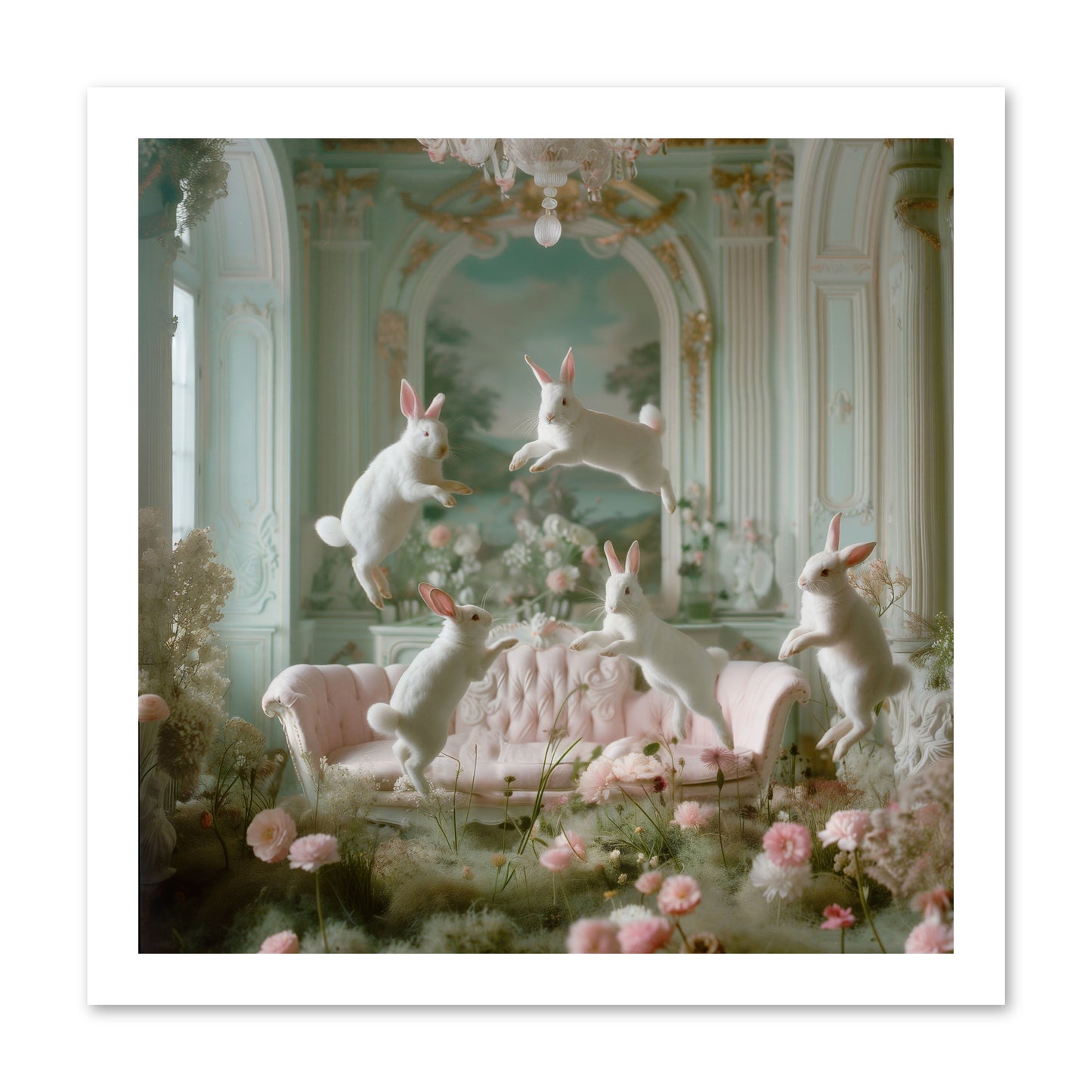 Blossom Reverie -- Loose Canvas Print 16x16