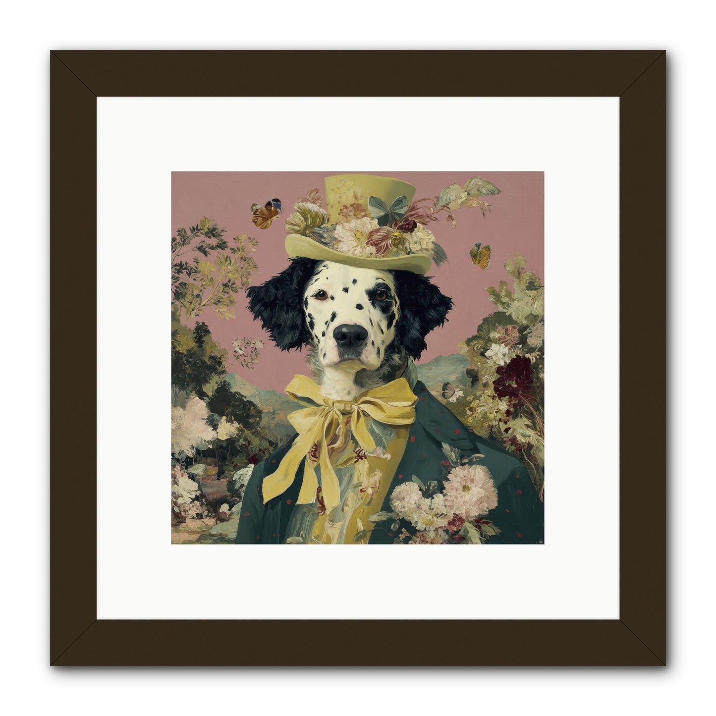 Blossom and Bound -- Framed Print - Black 10x10