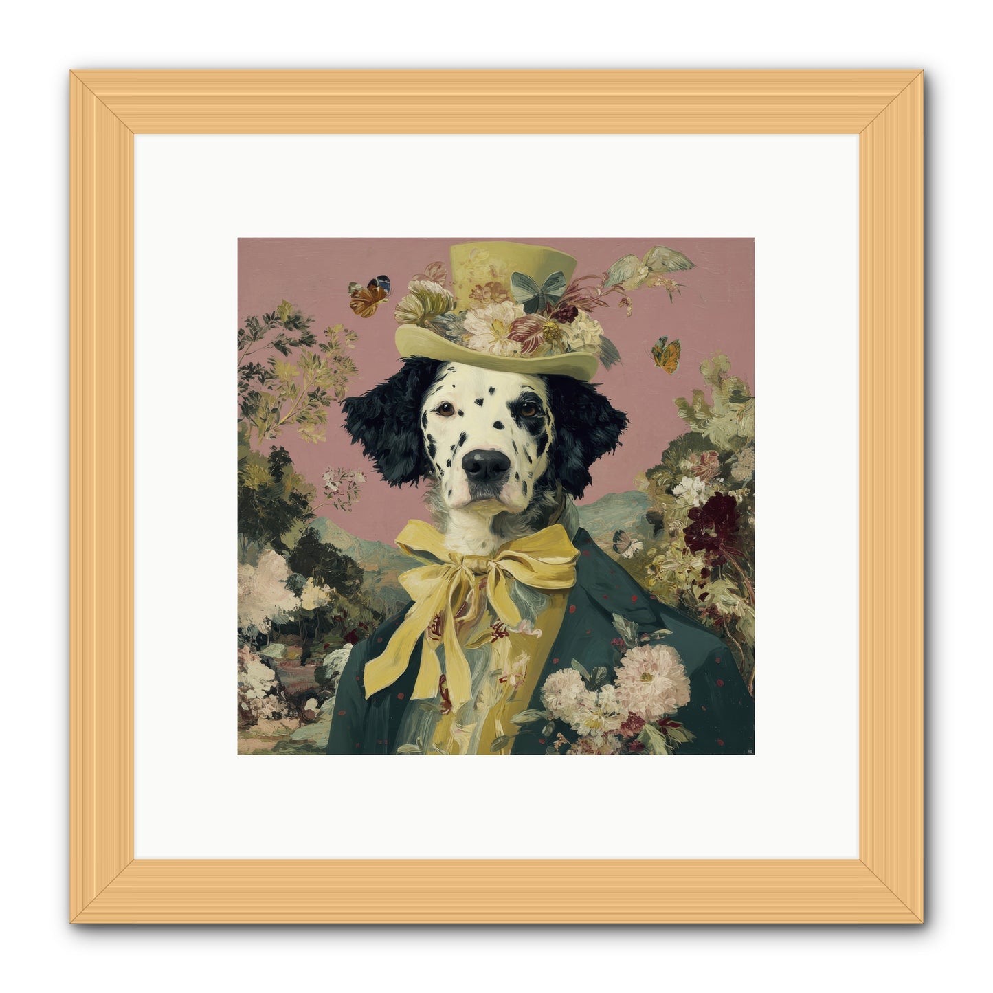 Blossom and Bound -- Framed Print - Natural 10x10
