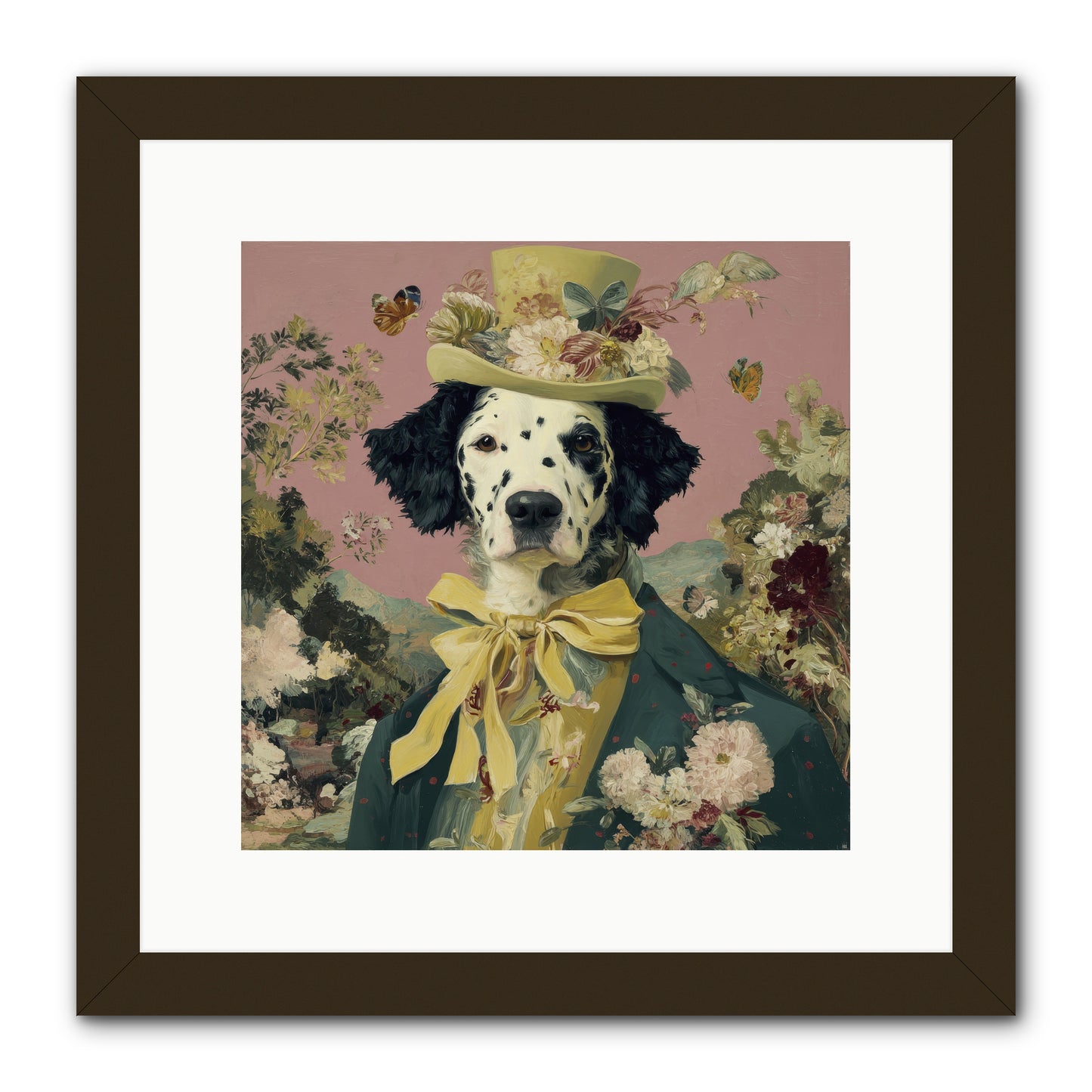 Blossom and Bound -- Framed Print - Black 12x12