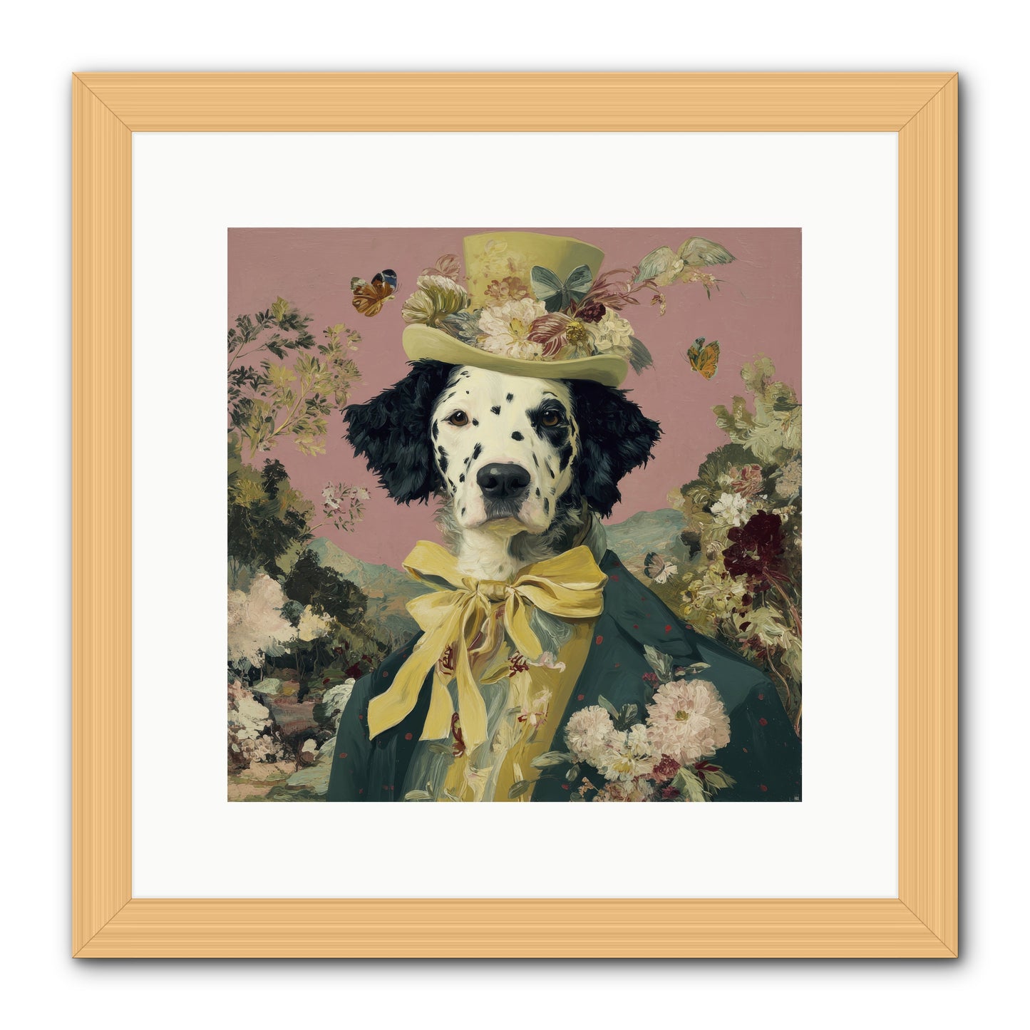 Blossom and Bound -- Framed Print - Natural 12x12