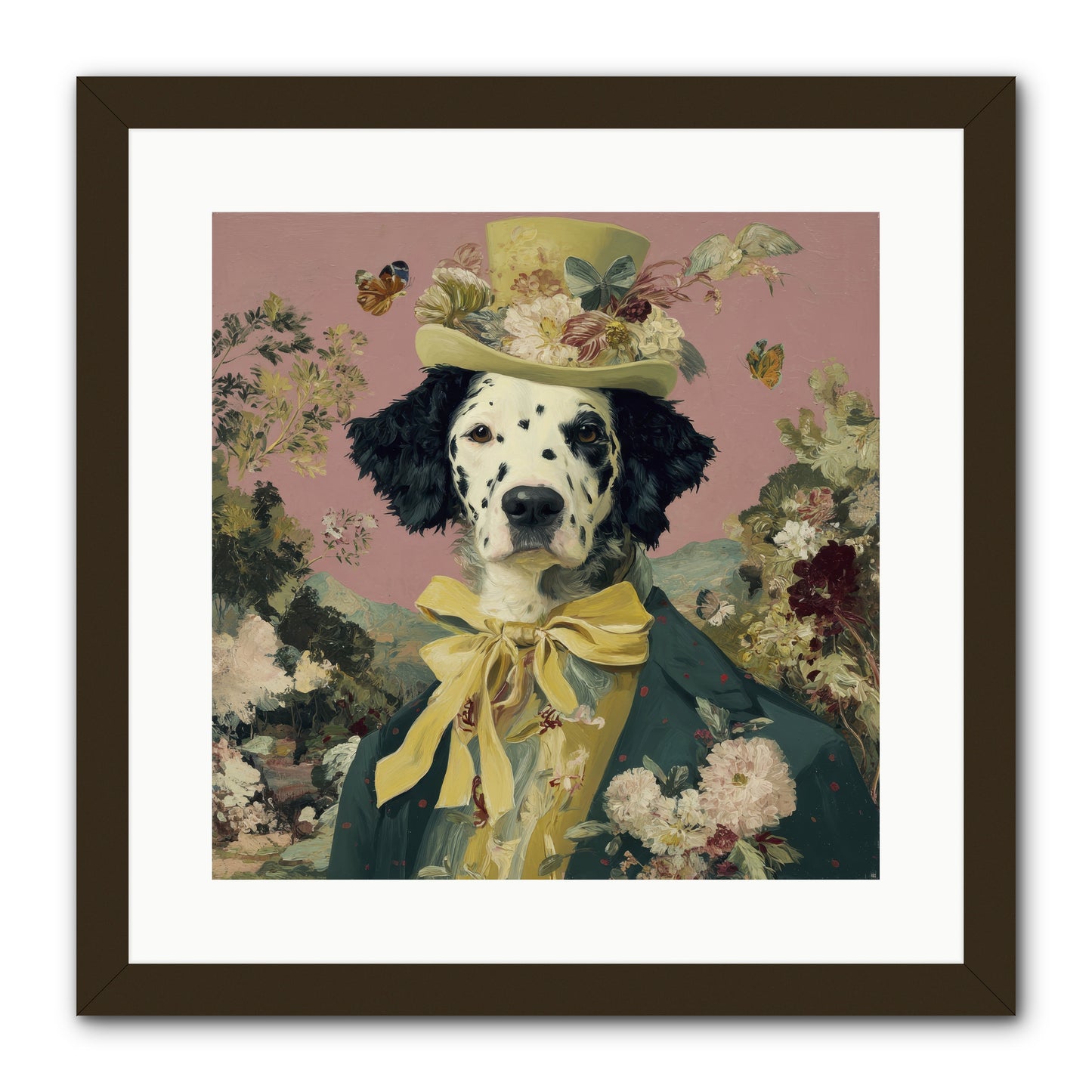 Blossom and Bound -- Framed Print - Black 16x16