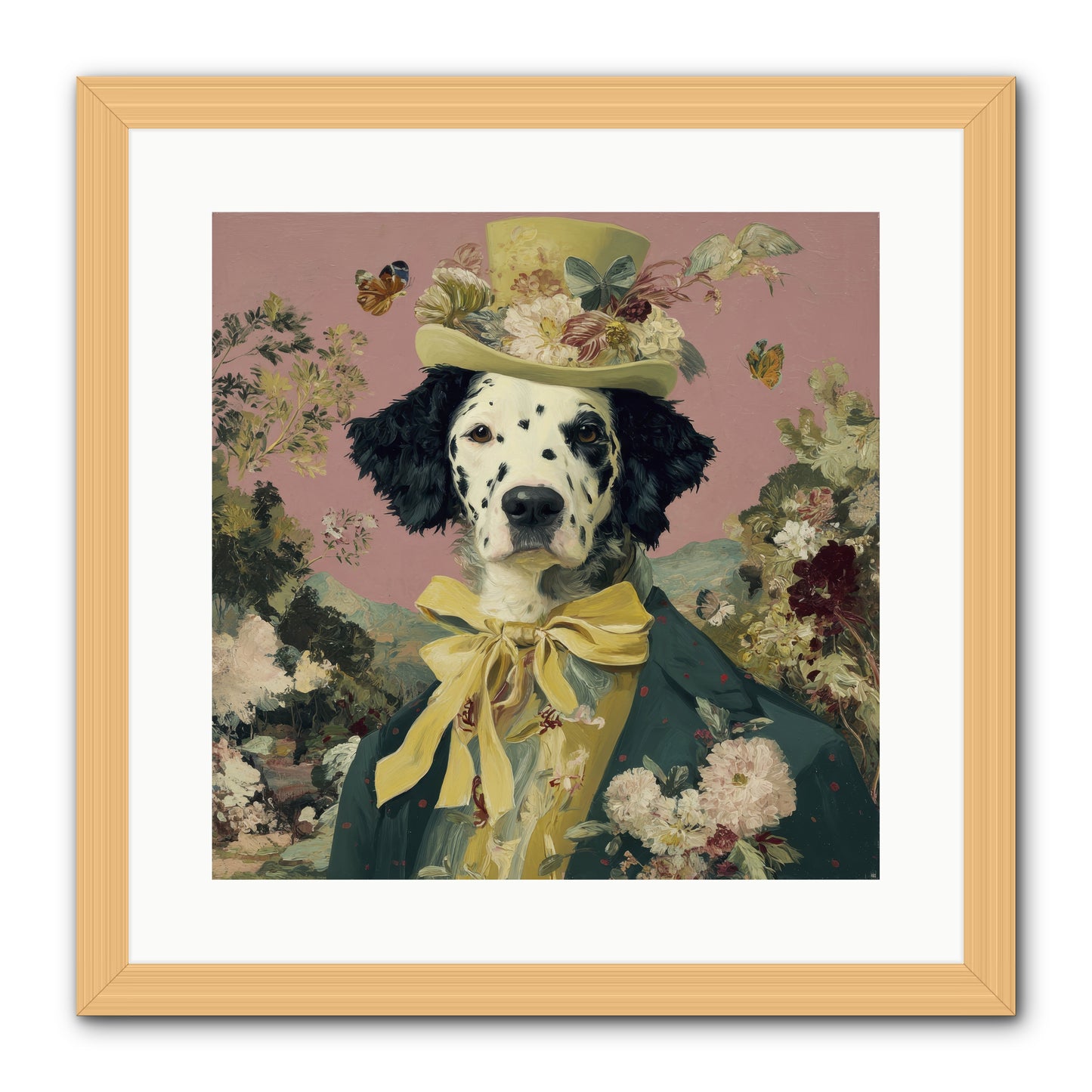 Blossom and Bound -- Framed Print - Natural 16x16