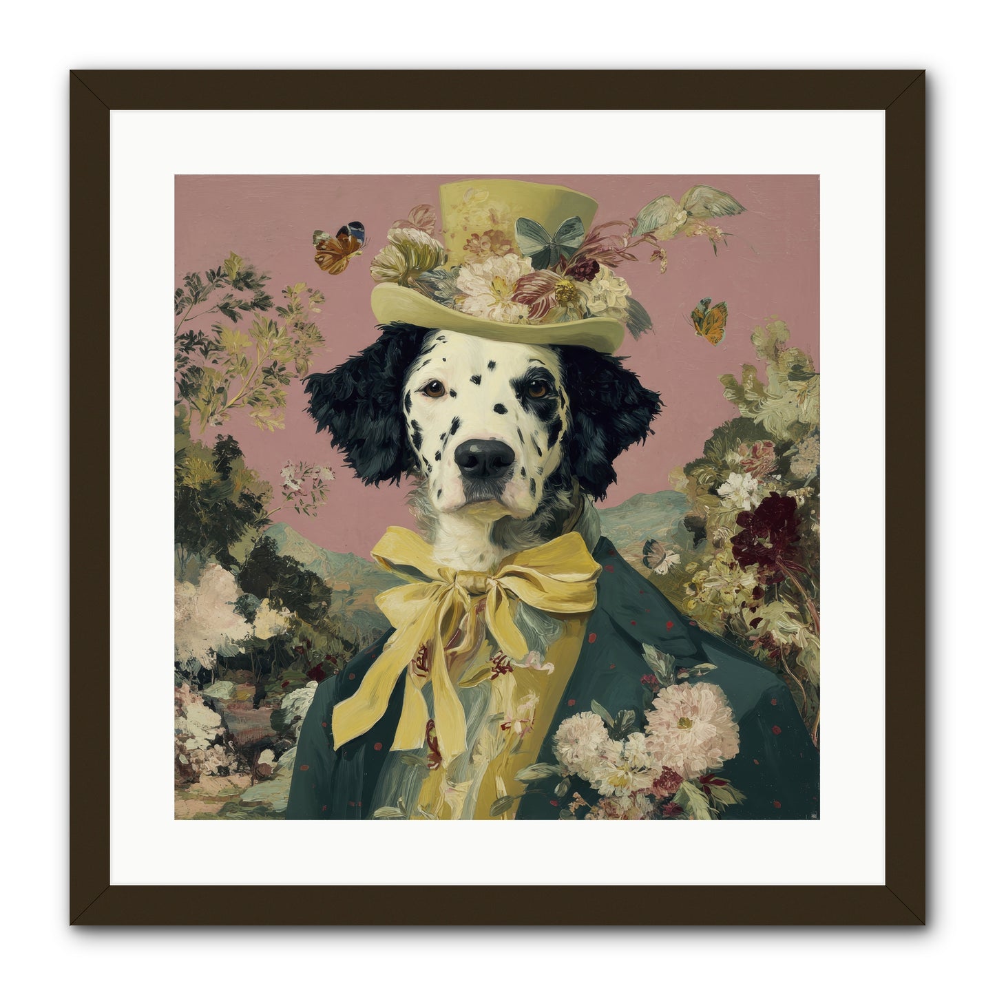 Blossom and Bound -- Framed Print - Black 20x20