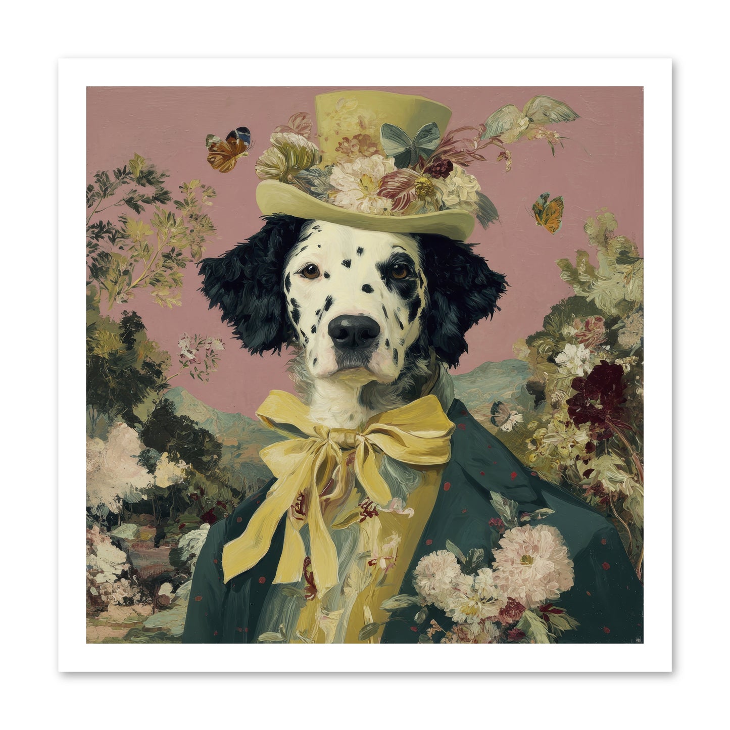 Blossom and Bound -- Loose Canvas Print 20x20