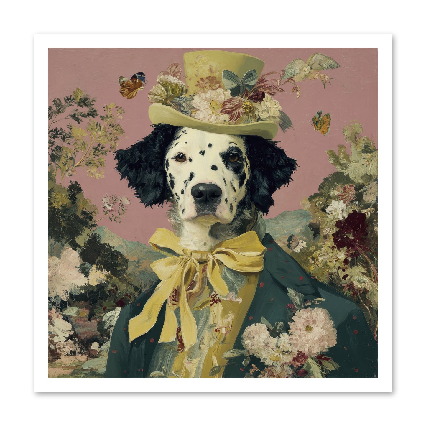 Blossom and Bound -- Loose Canvas Print 24x24