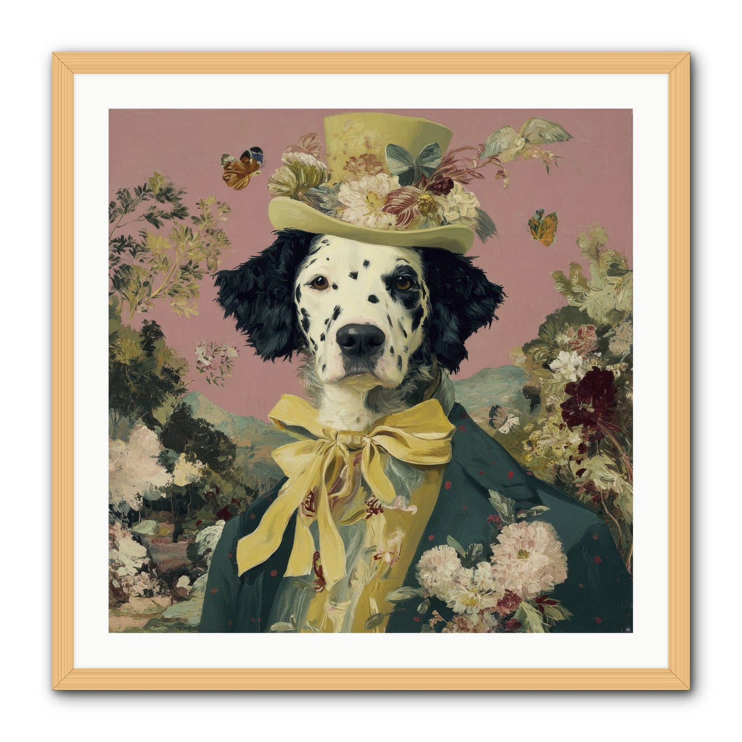 Blossom and Bound -- Framed Print - Natural 30x30