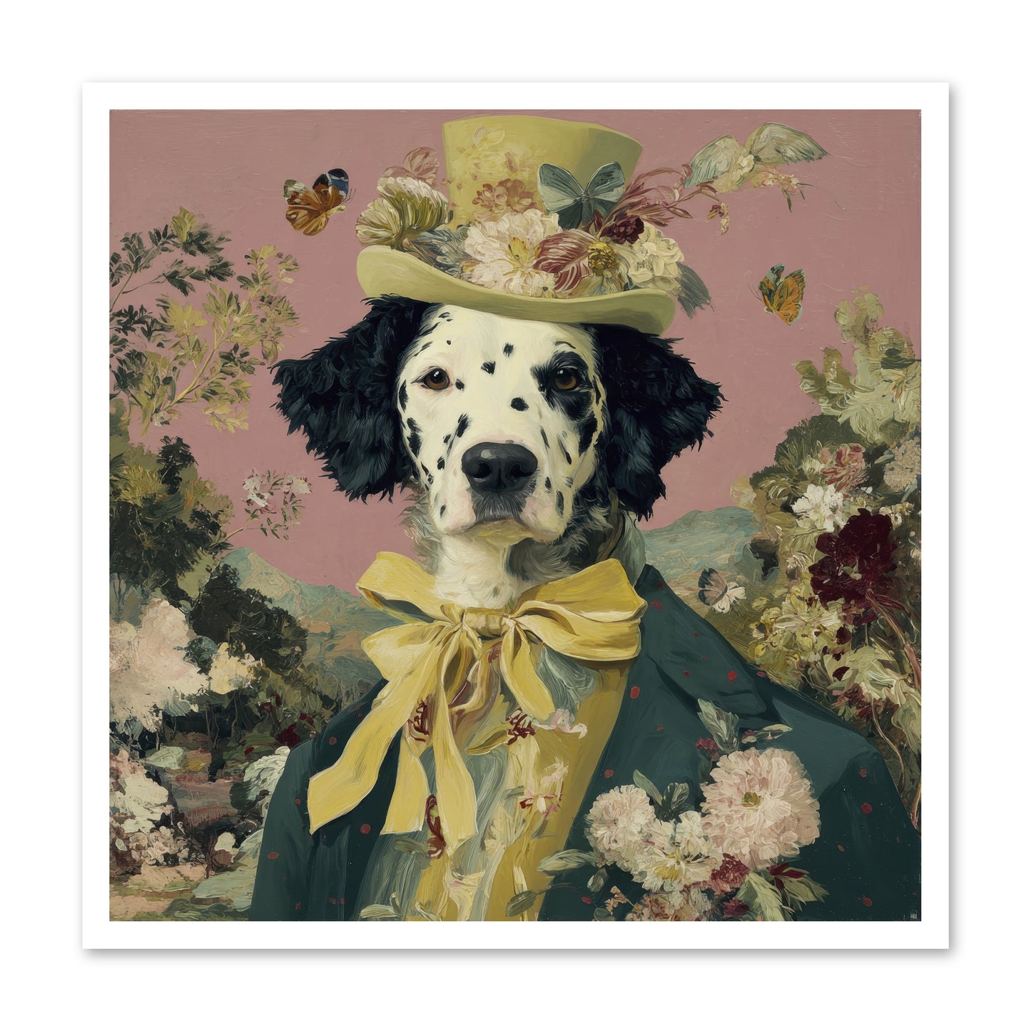 Blossom and Bound -- Loose Canvas Print 30x30