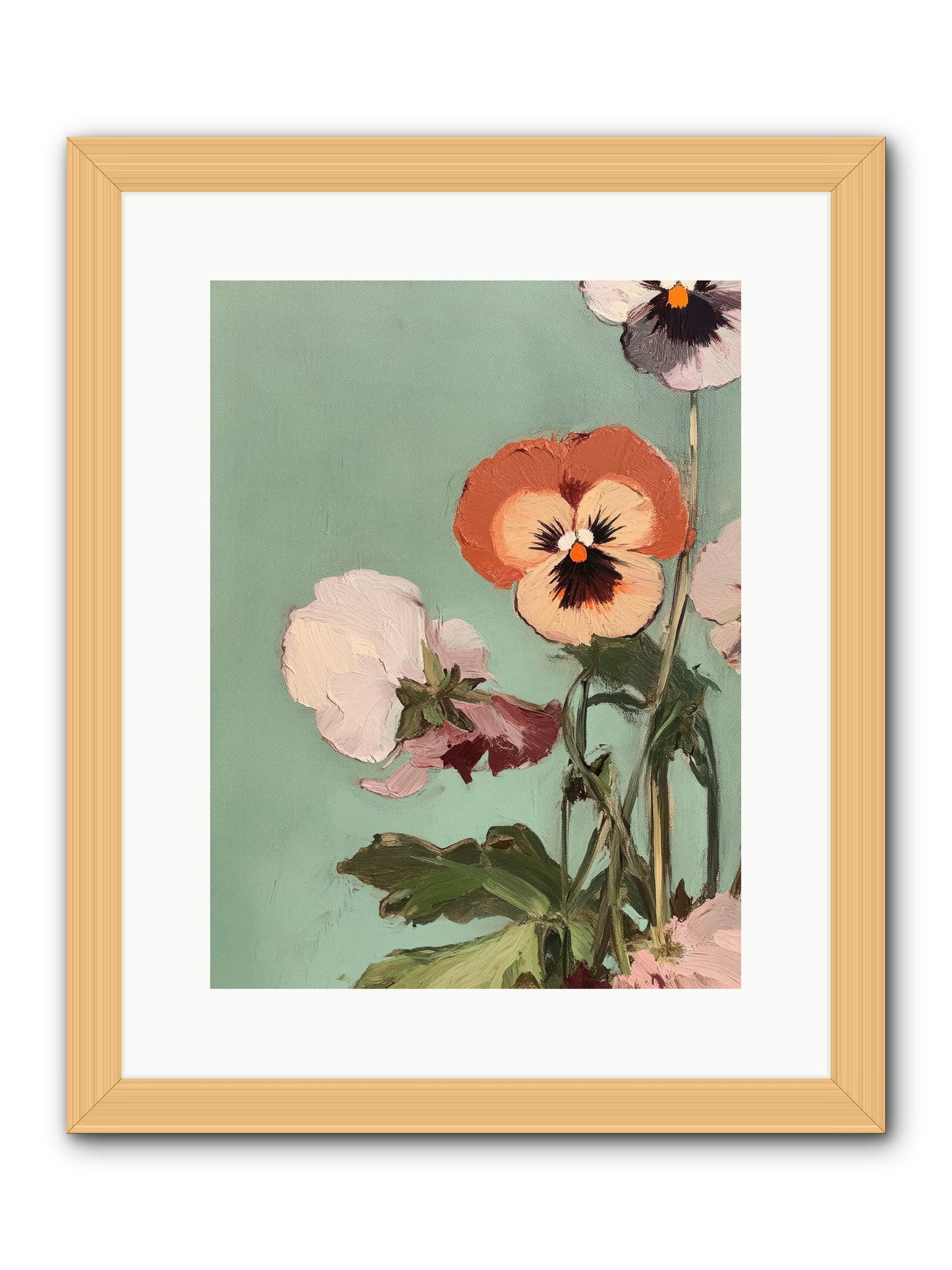 Blossoms of Affection -- Framed Print - Natural 12x16