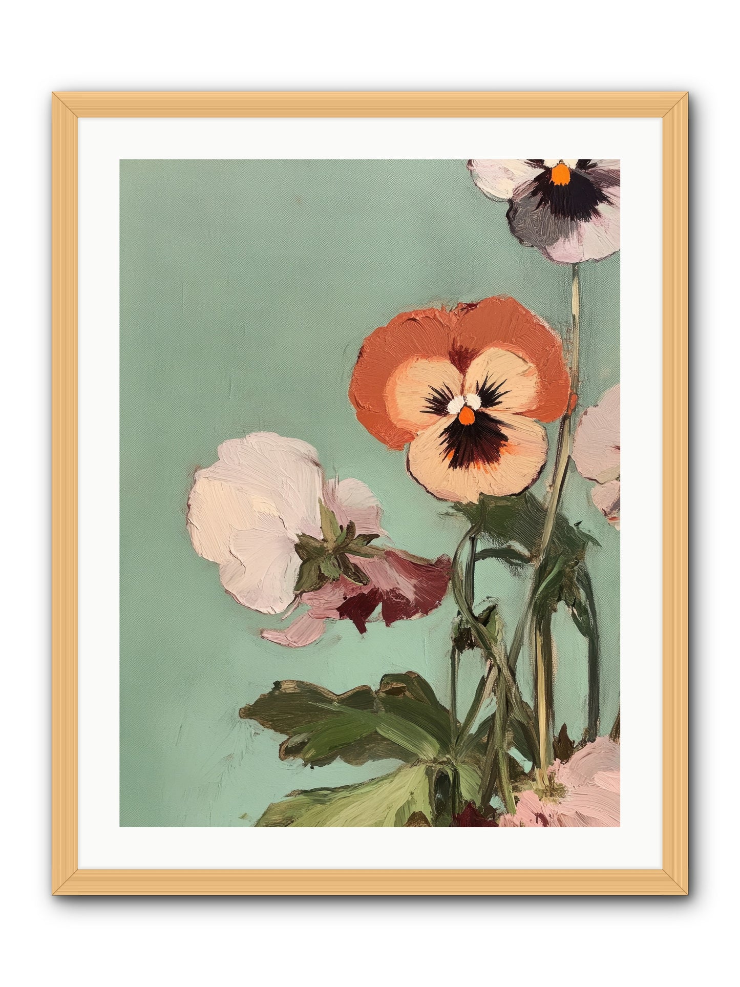 Blossoms of Affection -- Framed Print - Natural 24x32