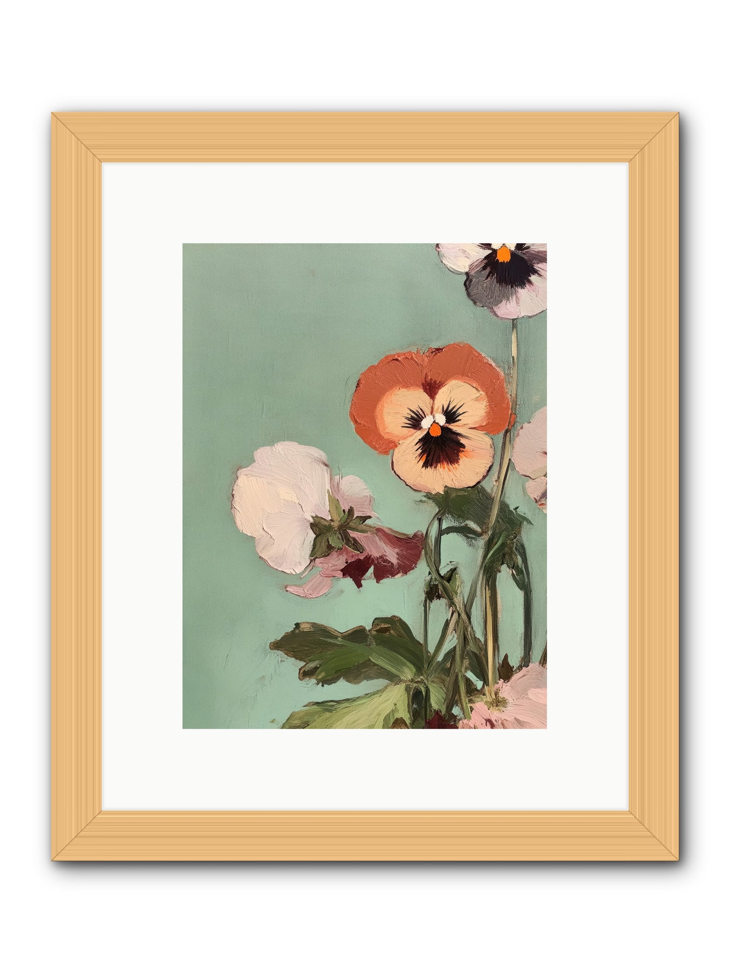 Blossoms of Affection -- Framed Print - Natural 9x12