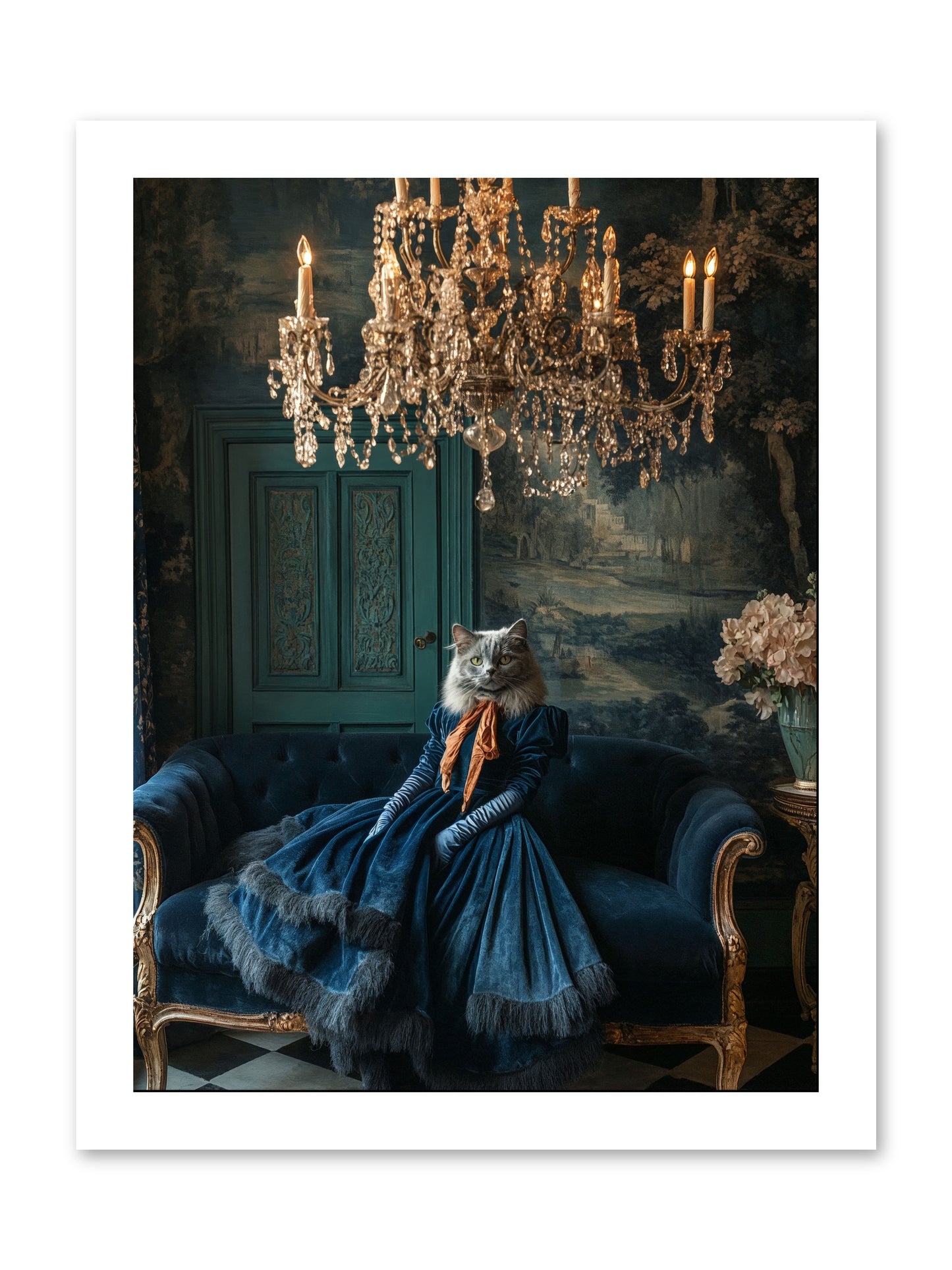 Blue Held Her GraceRez -- Paper Print 12x16