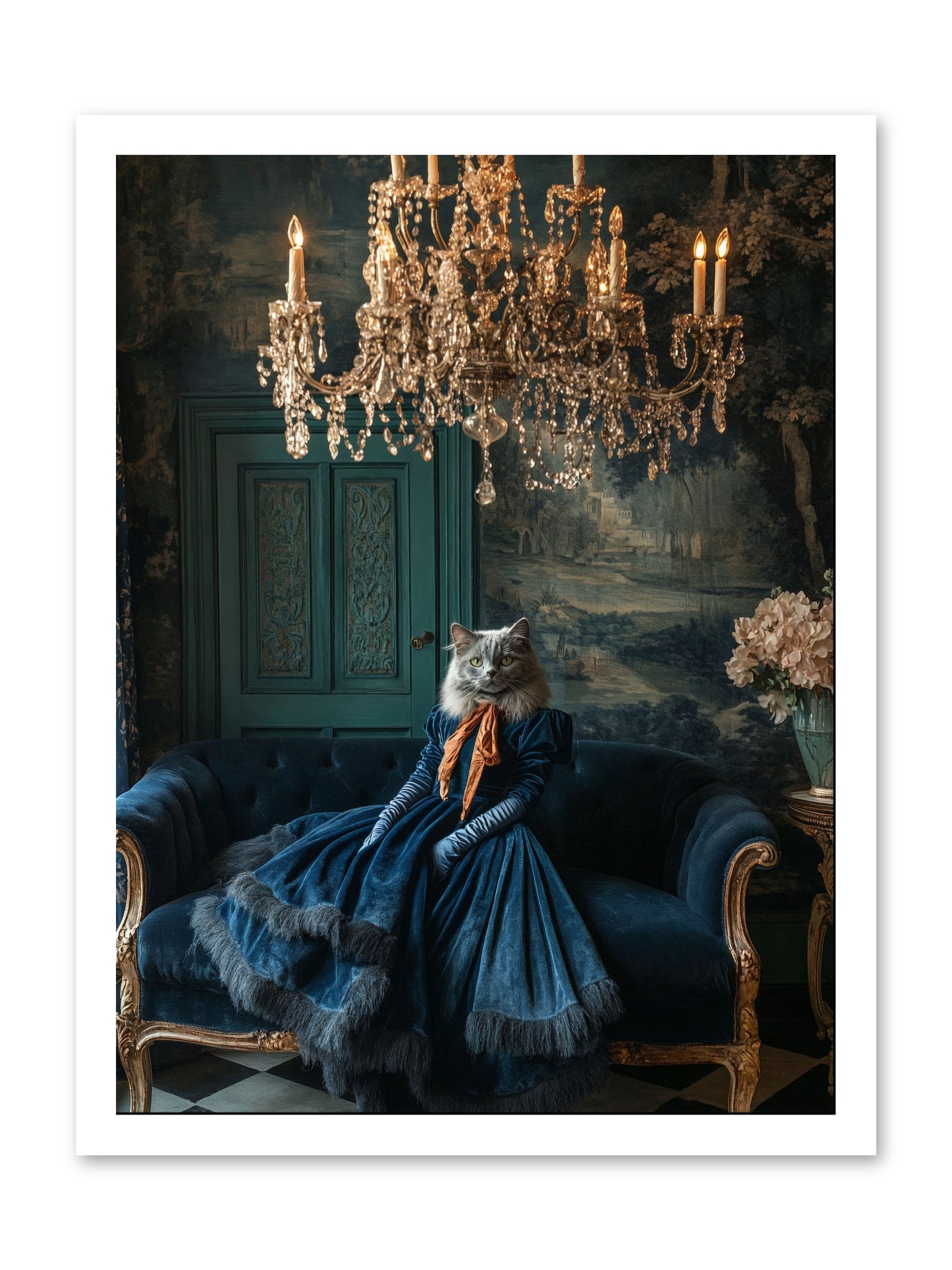 Blue Held Her GraceRez -- Paper Print 18x24