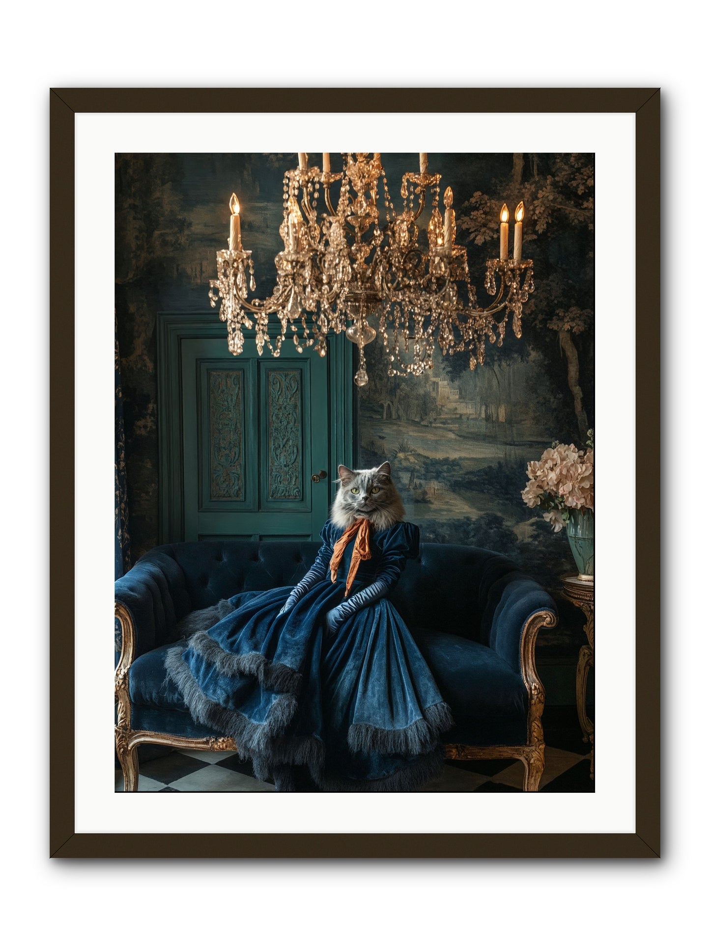 Blue Held Her GraceRez -- Framed Print - Black 24x32