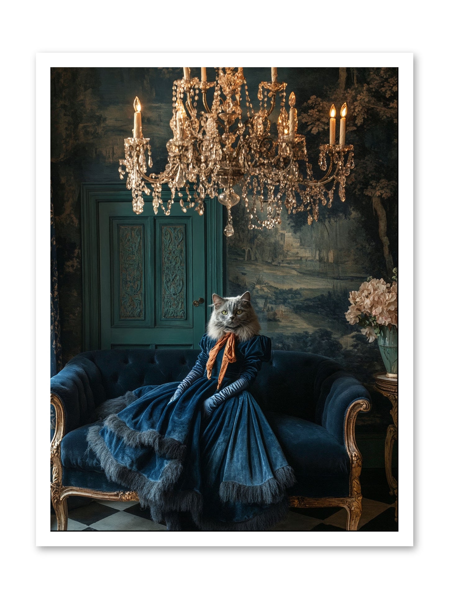 Blue Held Her GraceRez -- Paper Print 24x32