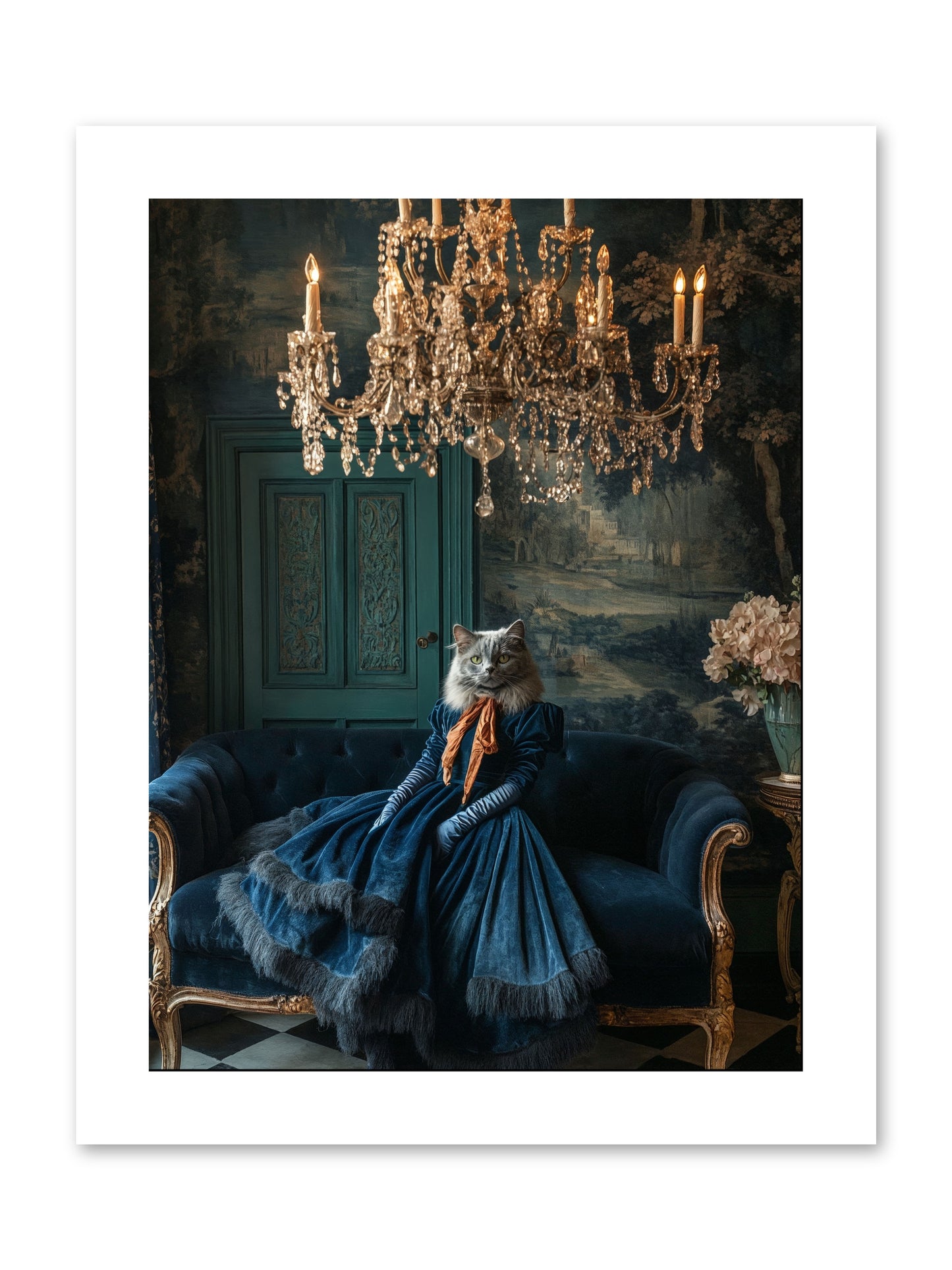 Blue Held Her GraceRez -- Paper Print 9x12