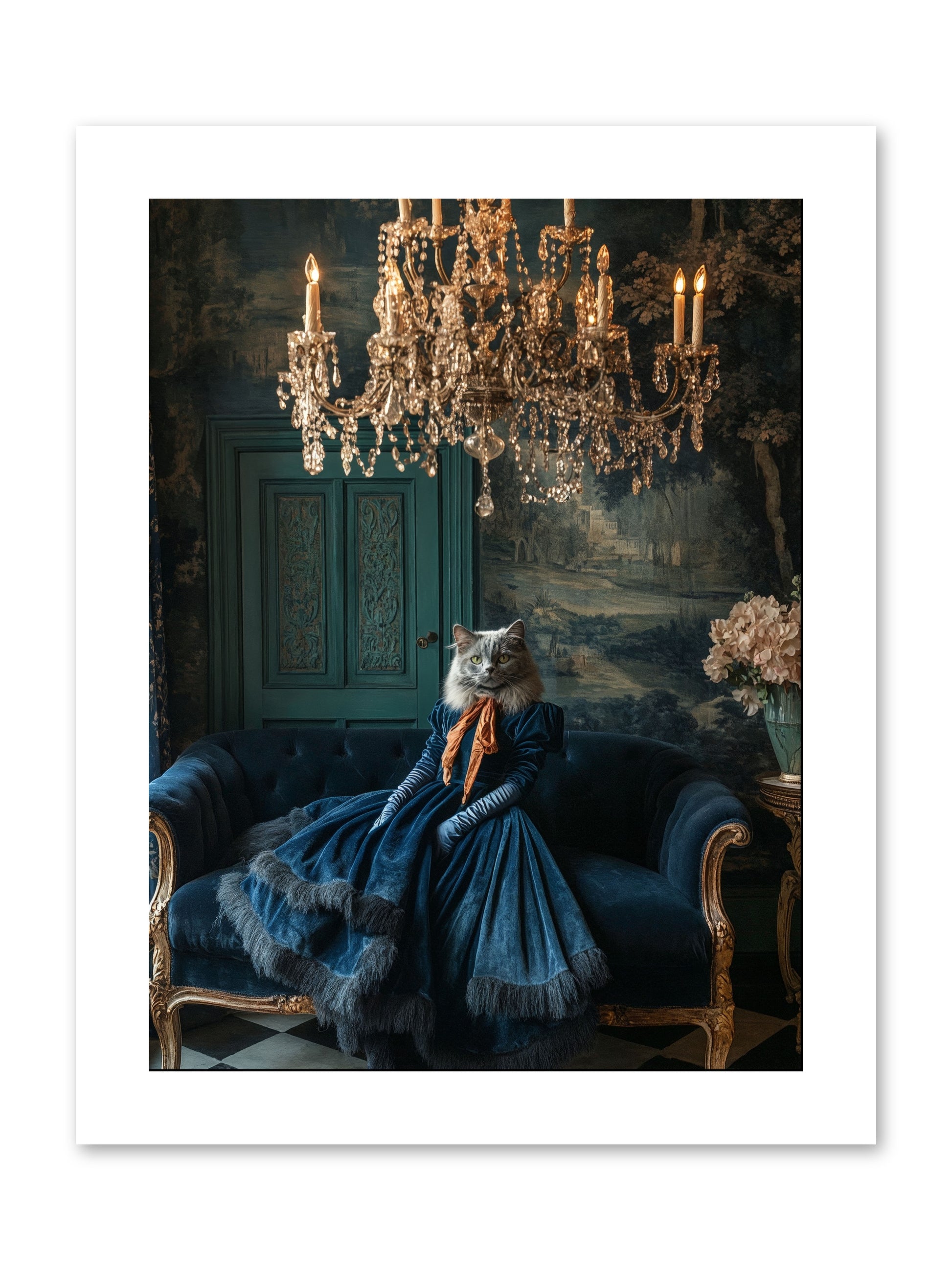 Blue Held Her GraceRez -- Paper Print 9x12
