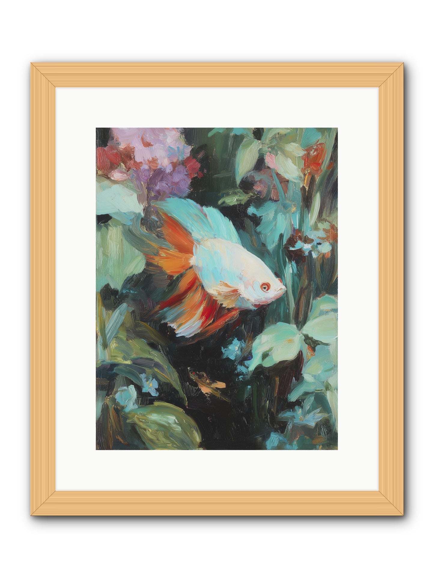 Blue Infinity -- Framed Print - Natural 12x16