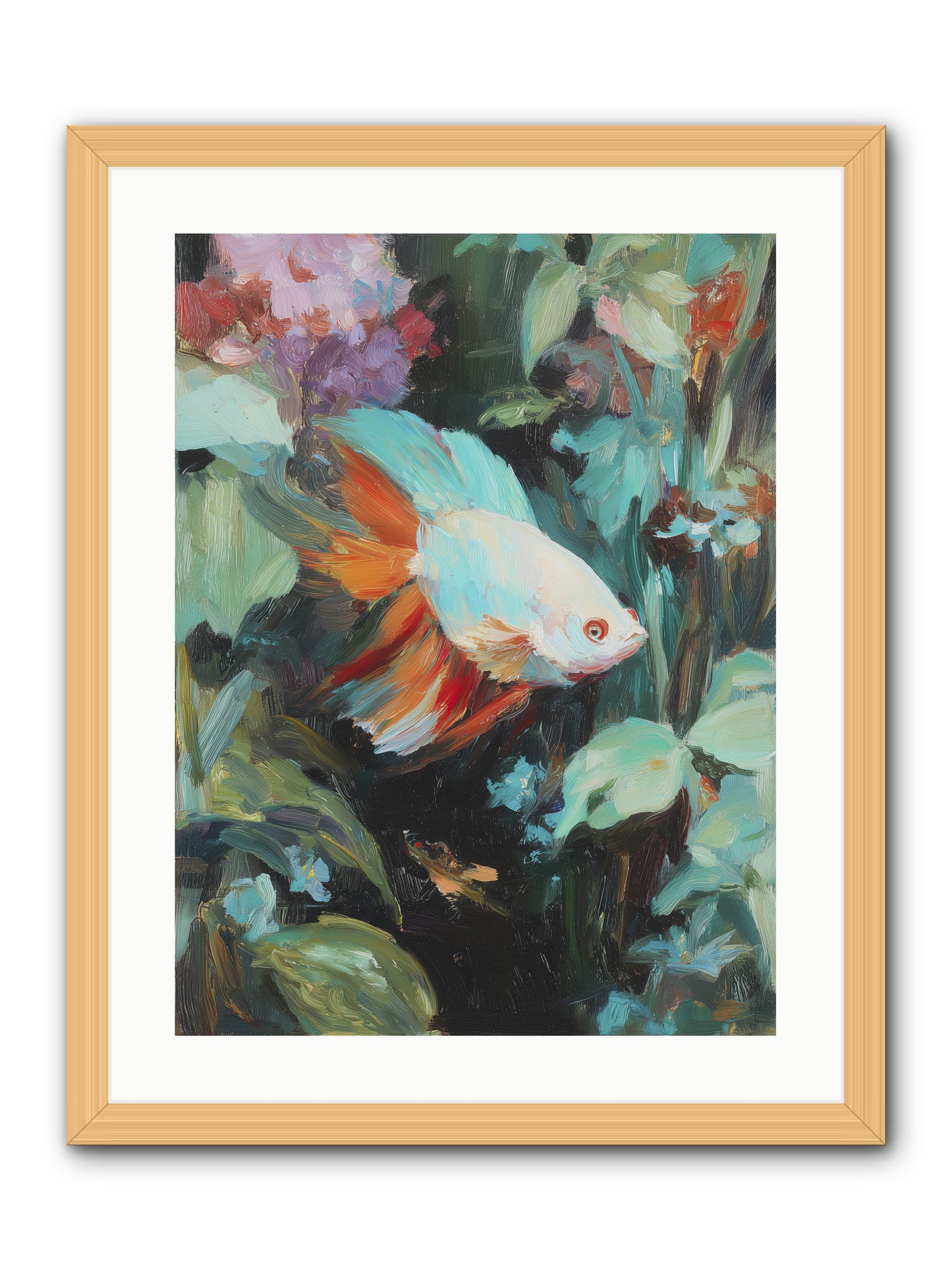 Blue Infinity -- Framed Print - Natural 18x24