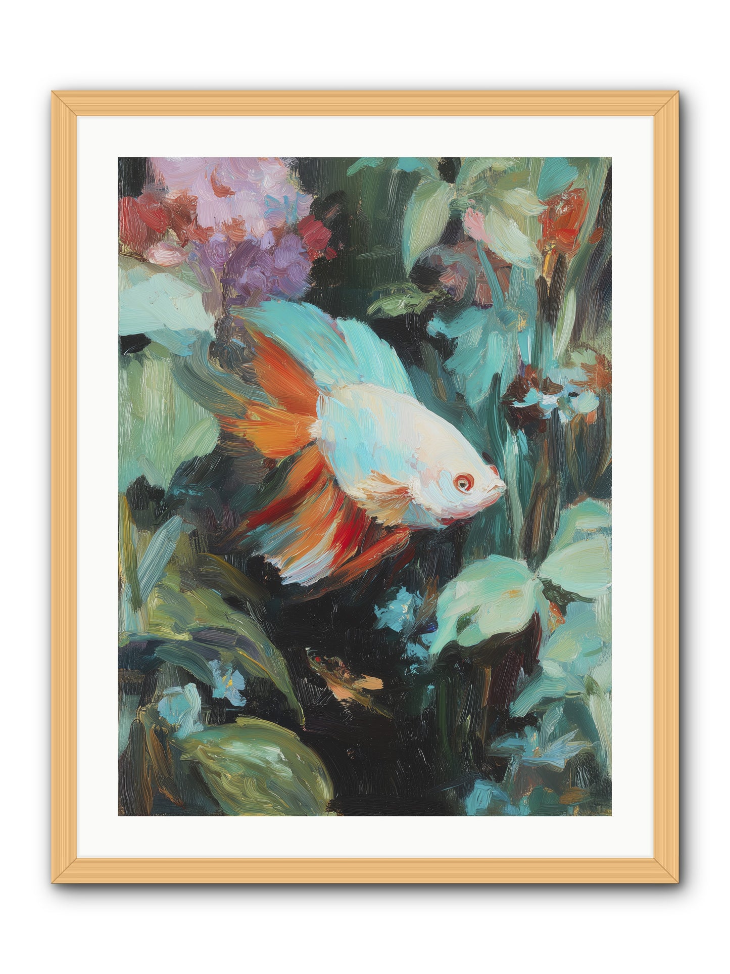 Blue Infinity -- Framed Print - Natural 24x32