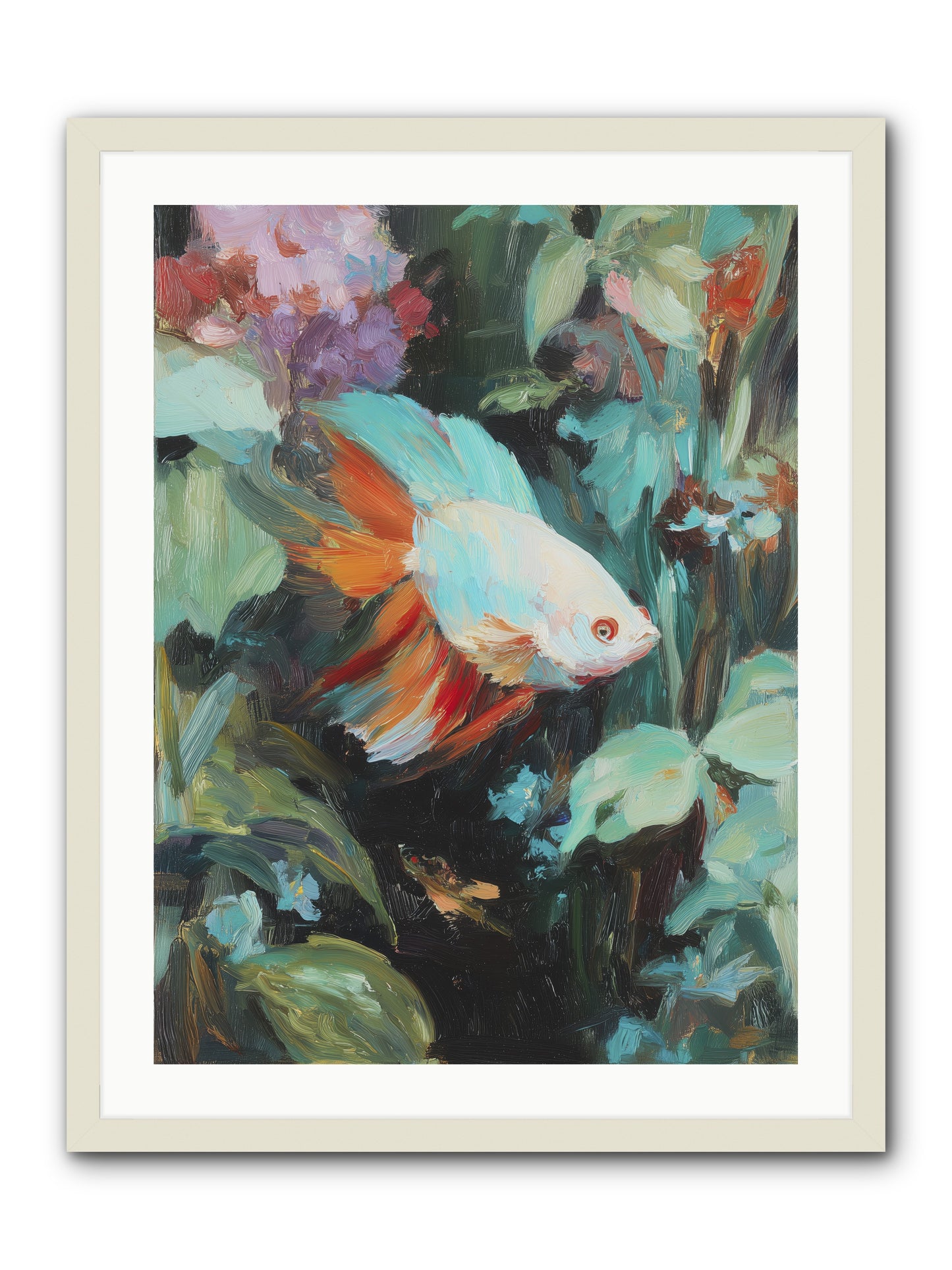 Blue Infinity -- Framed Print - White 24x32