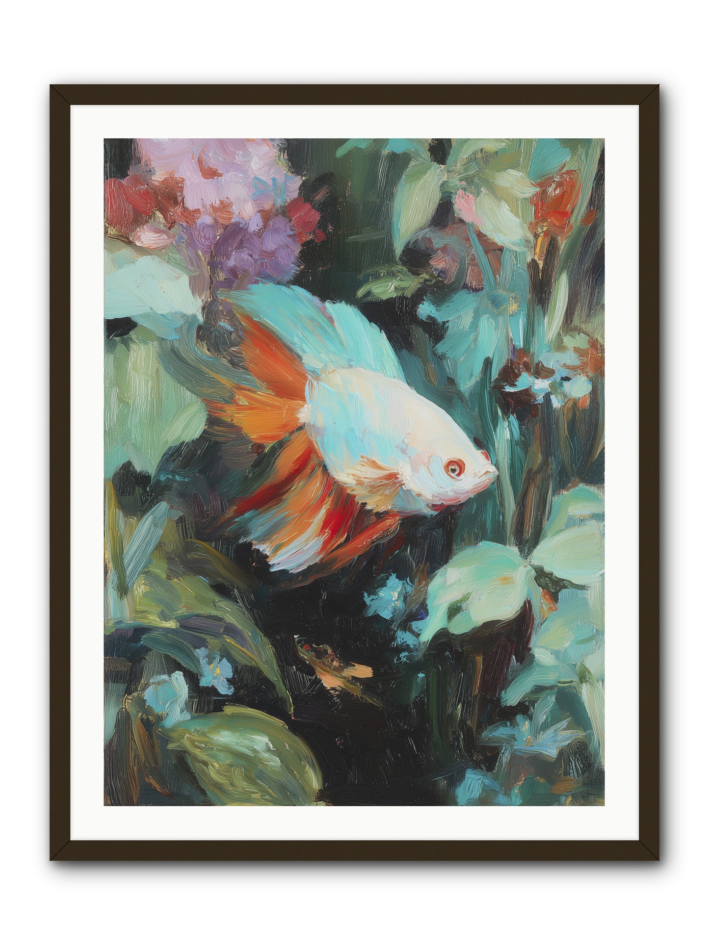 Blue Infinity -- Framed Print - Black 30x40