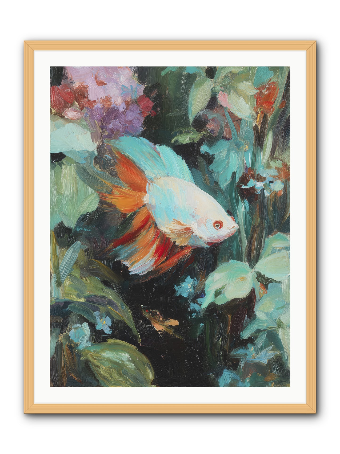 Blue Infinity -- Framed Print - Natural 30x40