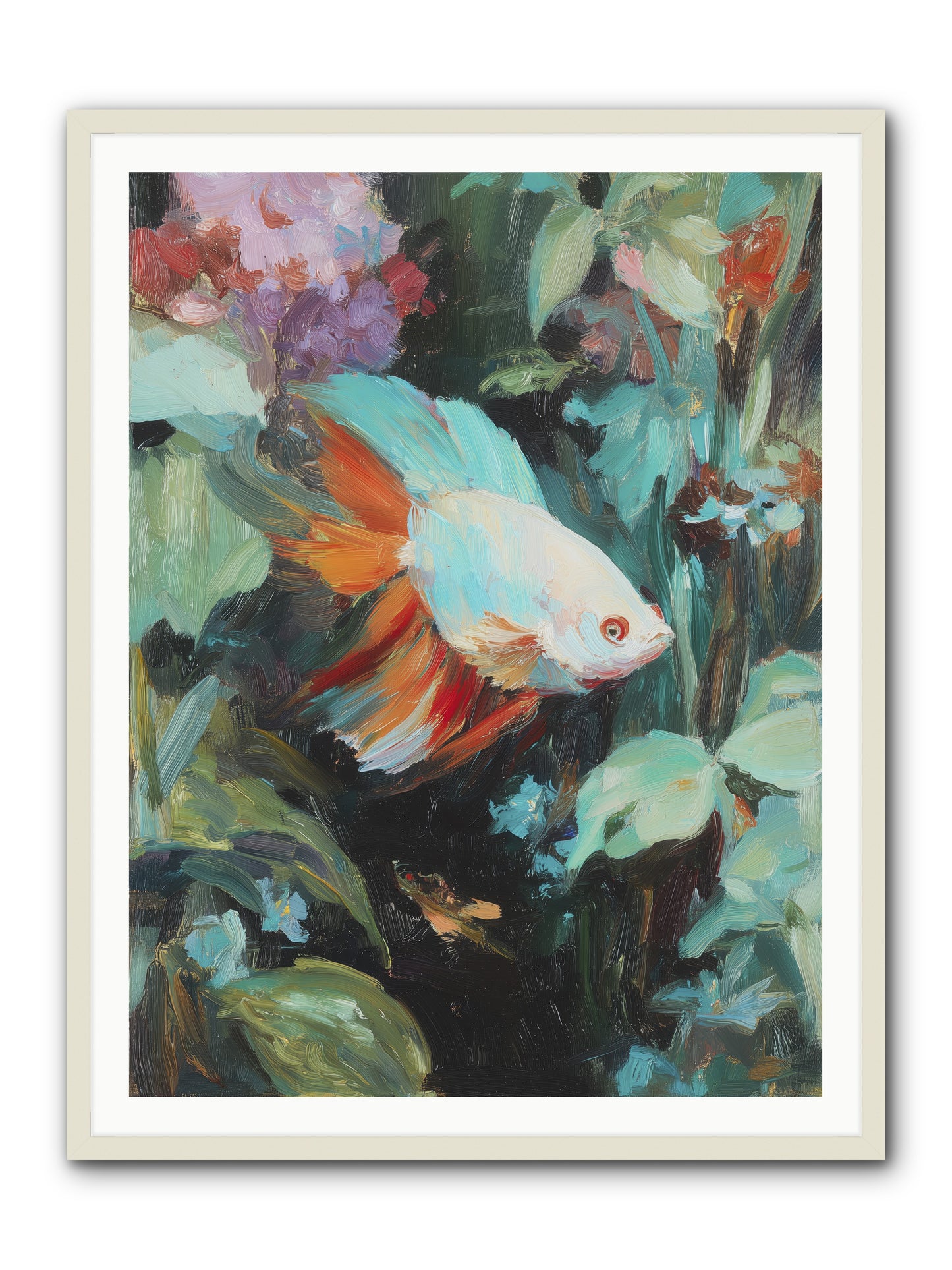 Blue Infinity -- Framed Print - White 36x48