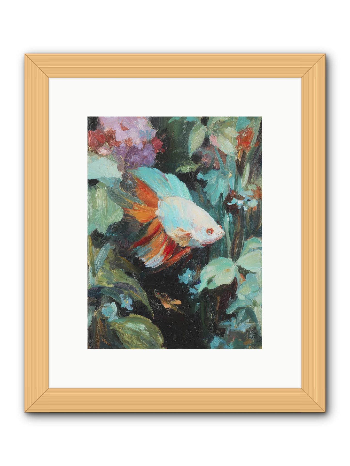 Blue Infinity -- Framed Print - Natural 9x12