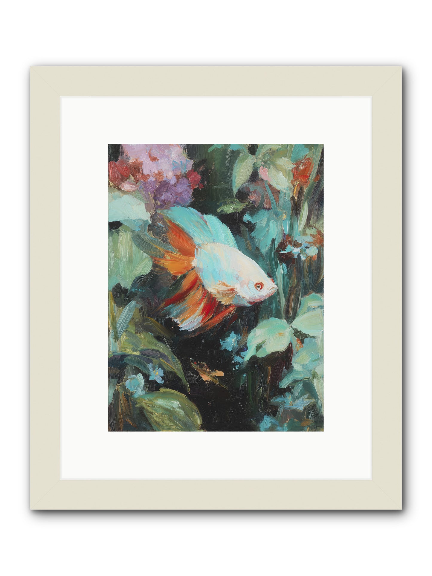 Blue Infinity -- Framed Print - White 9x12