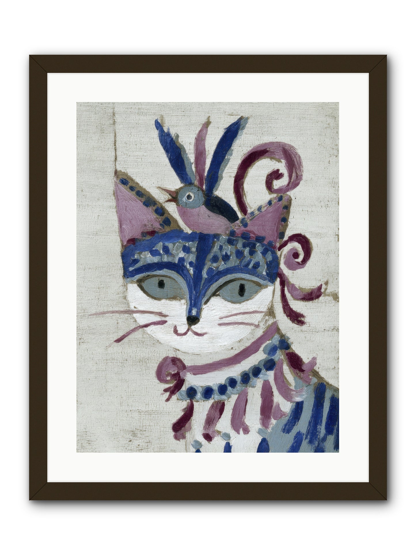 Bluebells Before Supper -- Framed Print - Black 18x24