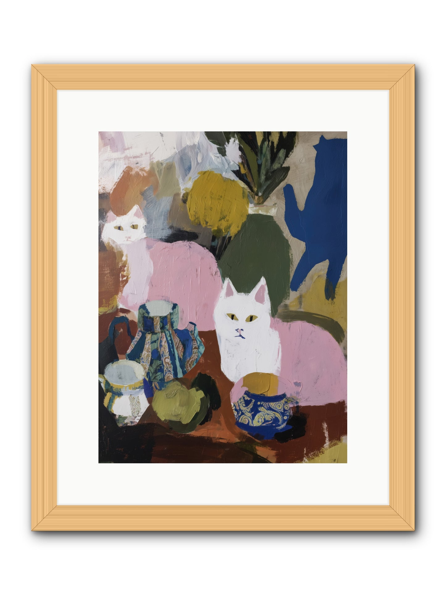 Blurred Lines -- Framed Print - Natural 12x16