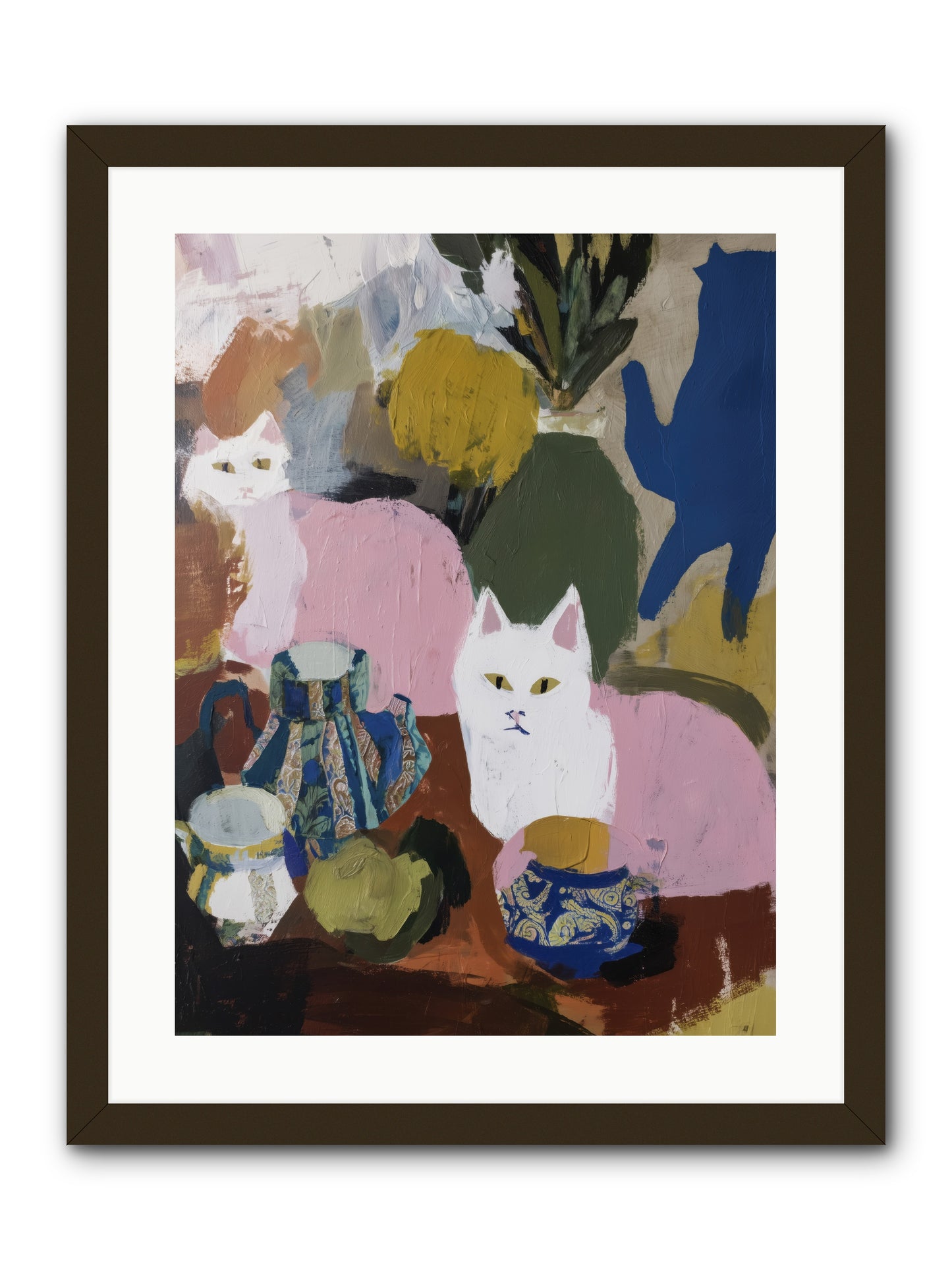 Blurred Lines -- Framed Print - Black 18x24