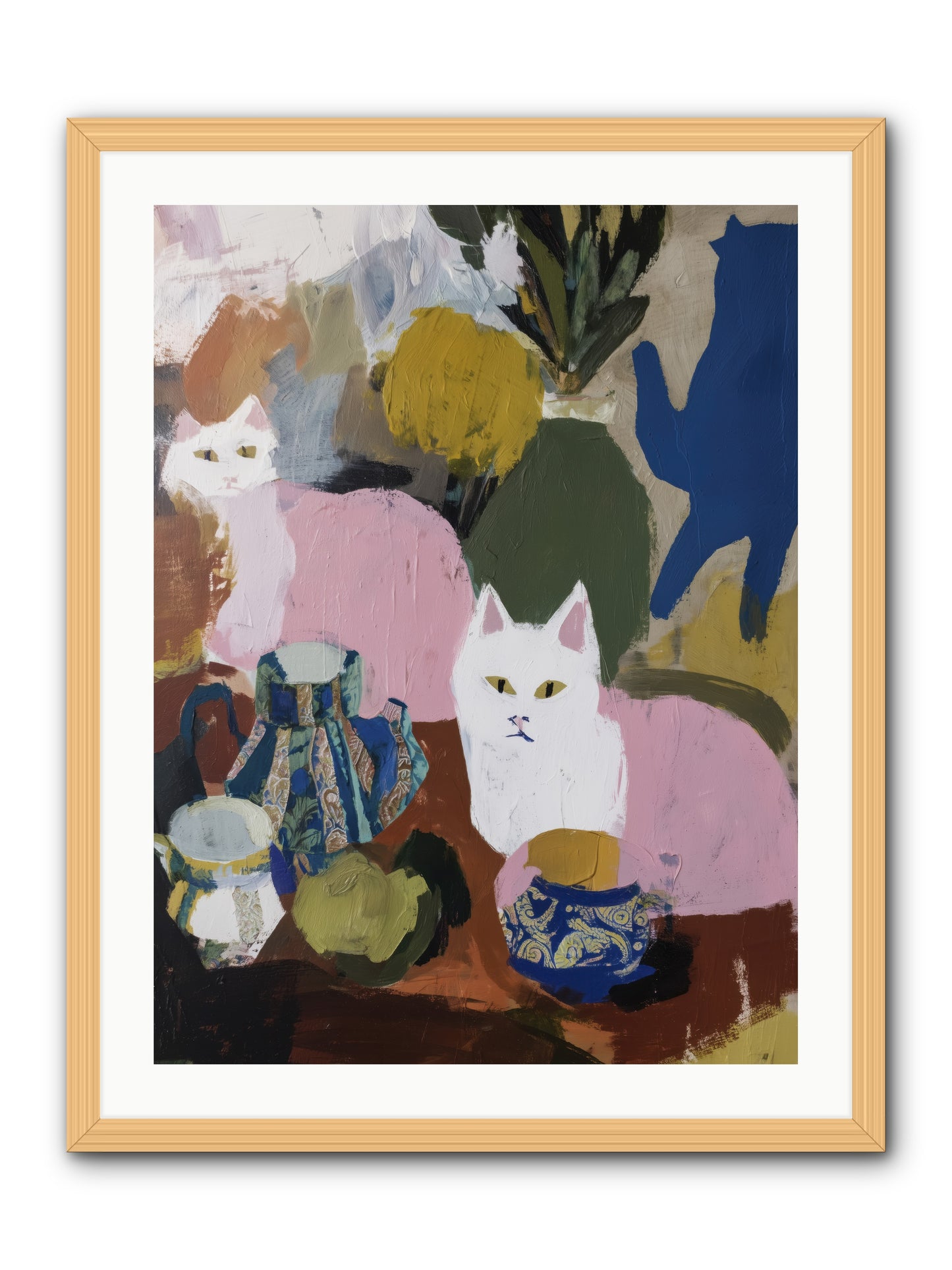 Blurred Lines -- Framed Print - Natural 24x32