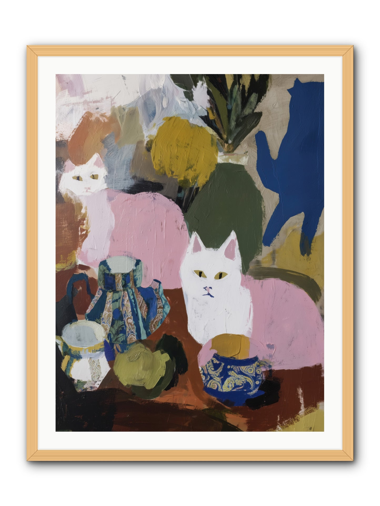 Blurred Lines -- Framed Print - Natural 30x40