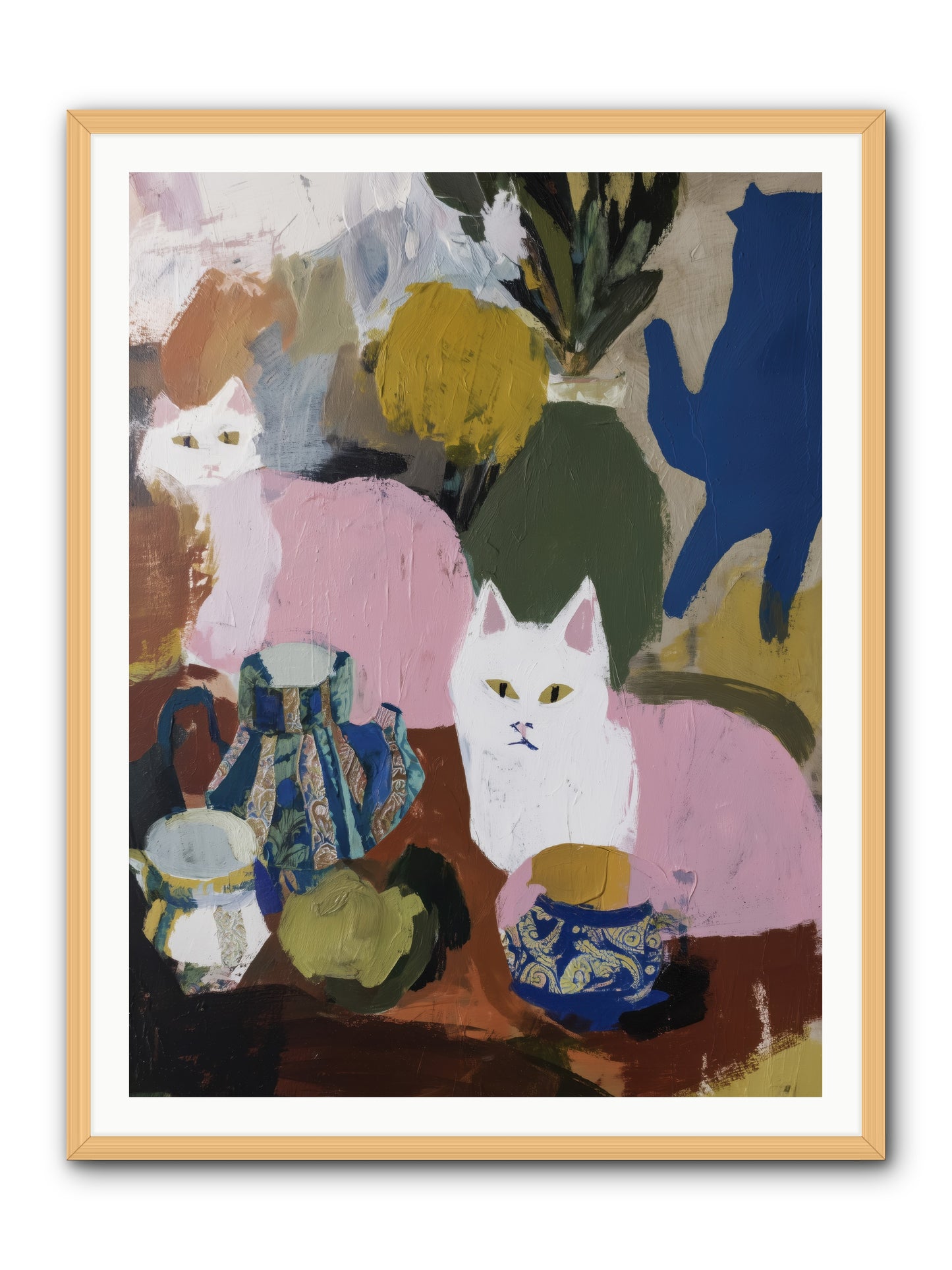 Blurred Lines -- Framed Print - Natural 36x48